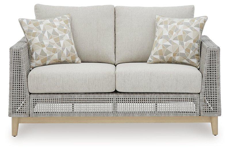 Seton Creek Outdoor Loveseat with Cushion - Image 5