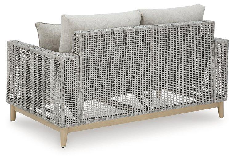 Seton Creek Outdoor Loveseat with Cushion - Image 7