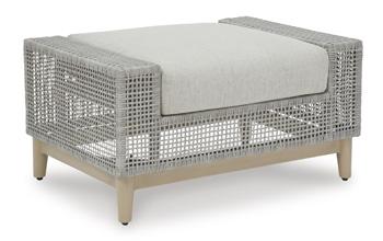 Seton Creek Outdoor Ottoman with Cushion - Image 3