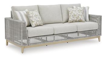 Seton Creek Outdoor Sofa with Cushion - Image 3