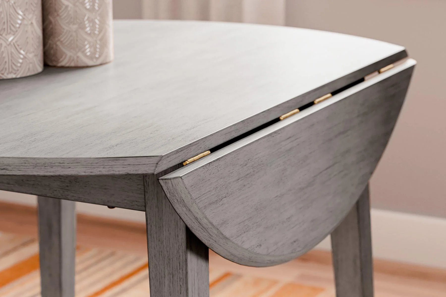 Shullden Drop Leaf Dining Table - Image 7