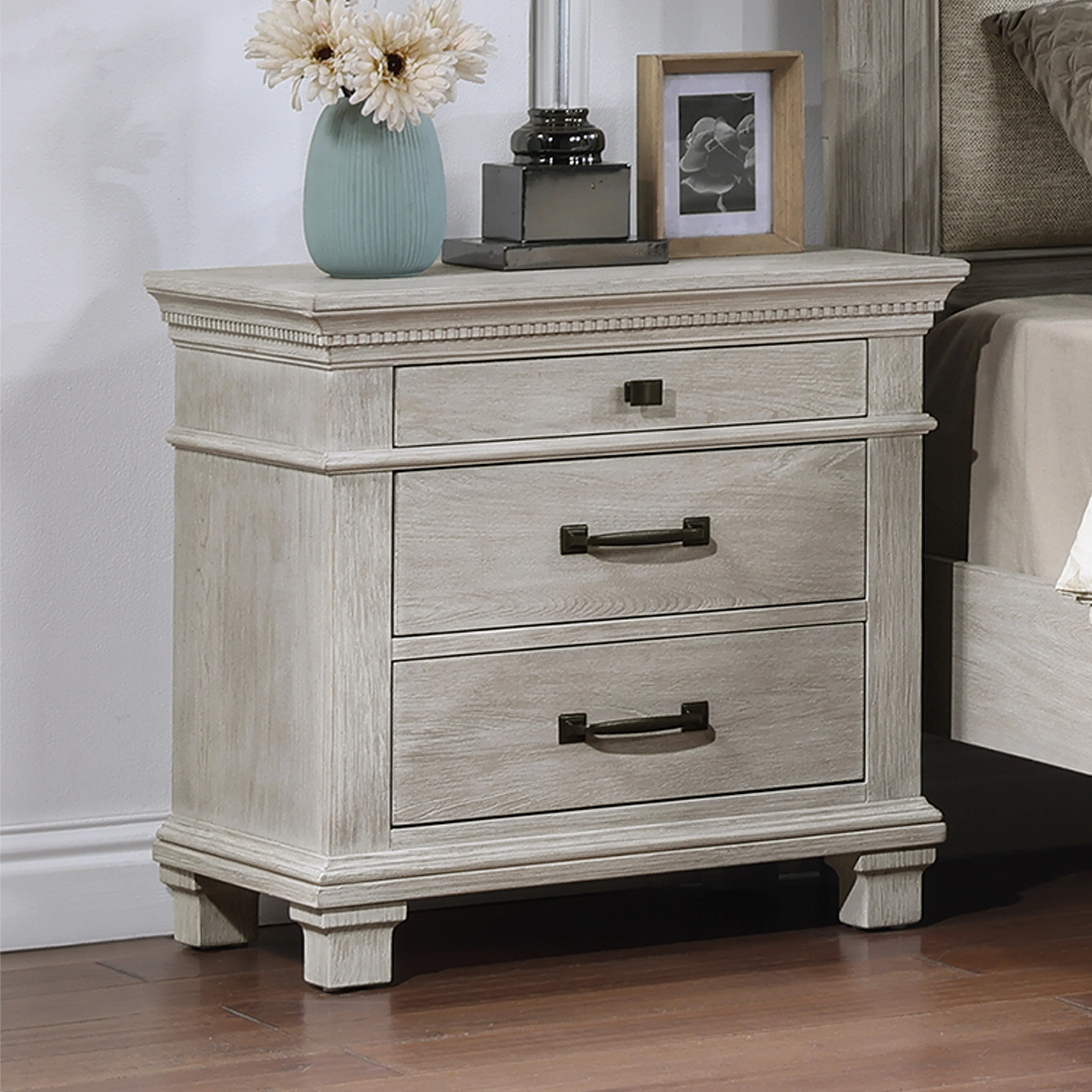 Silver Sands Nightstand-Gray - Image 7