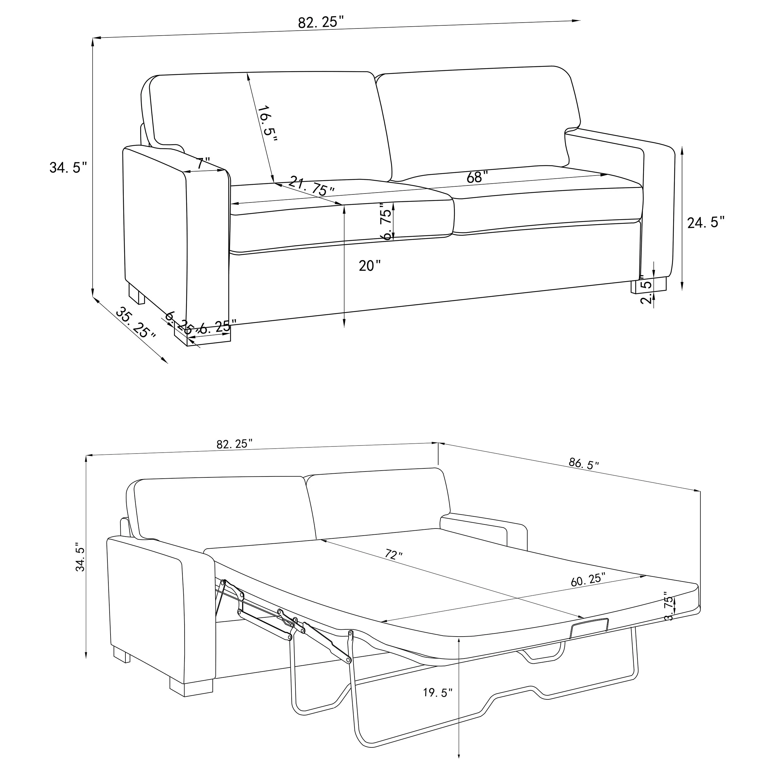 Simpson Sleeper Sofa - Image 12