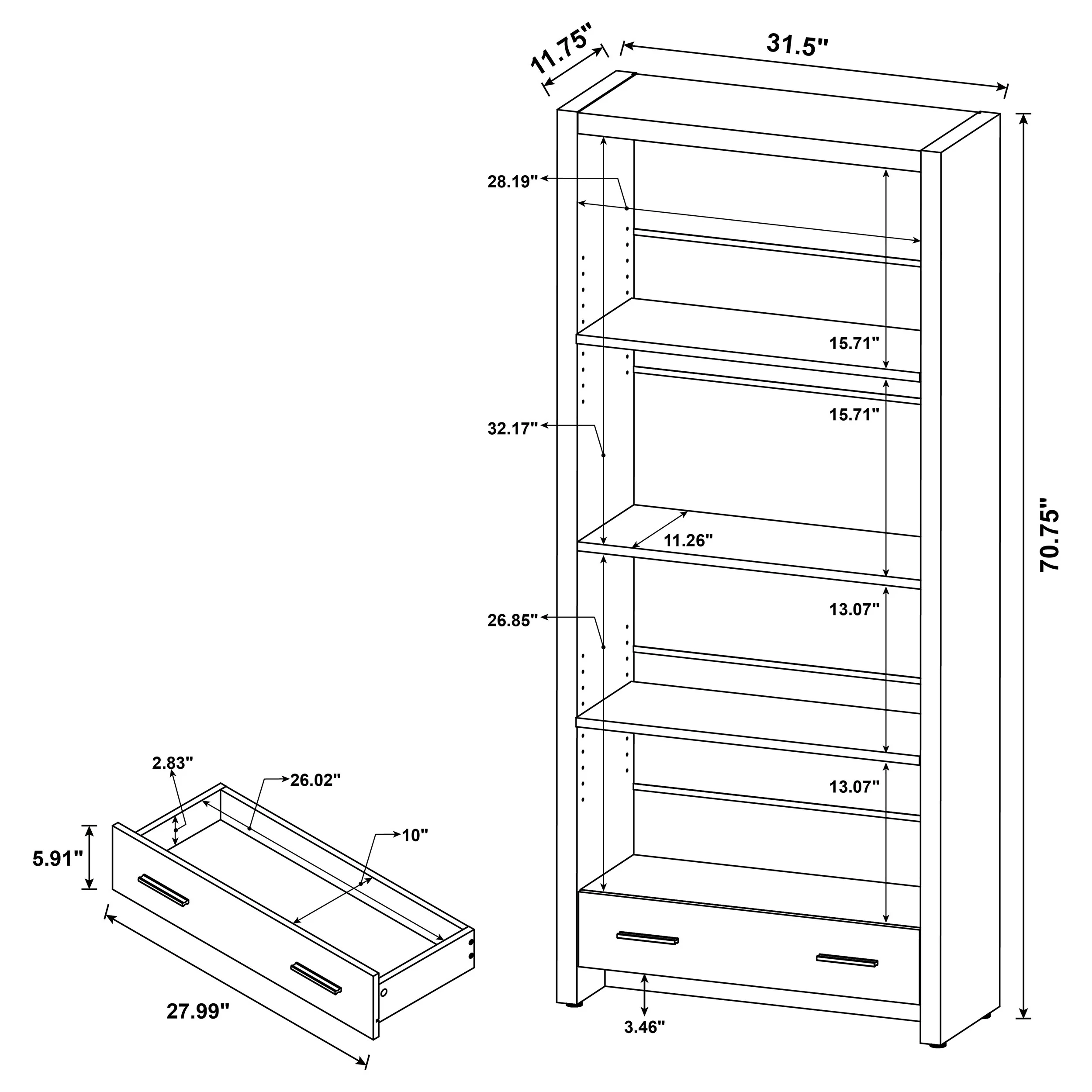 Skylar Bookcase - Image 12