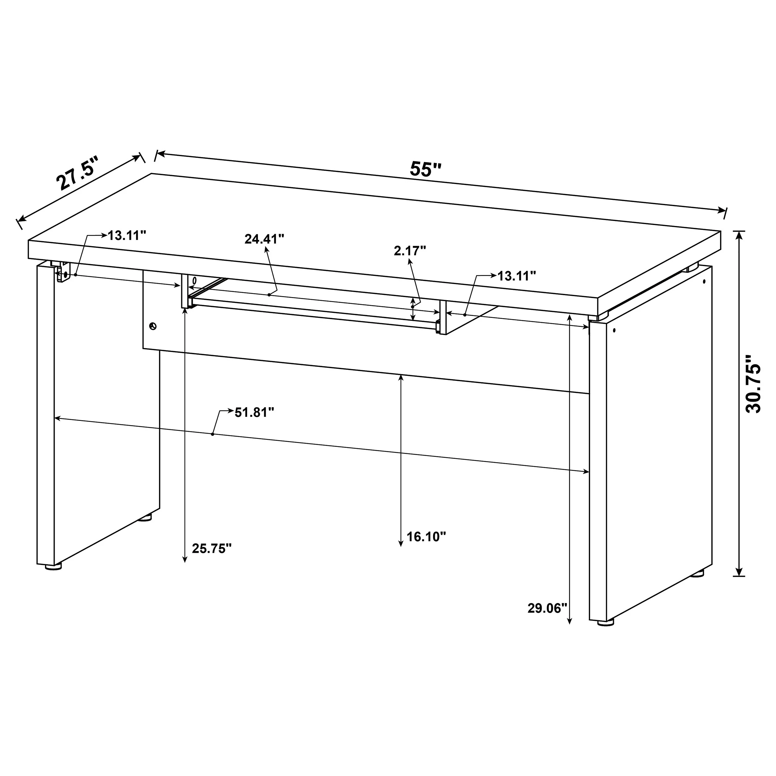 Skylar Computer Desk - Image 12