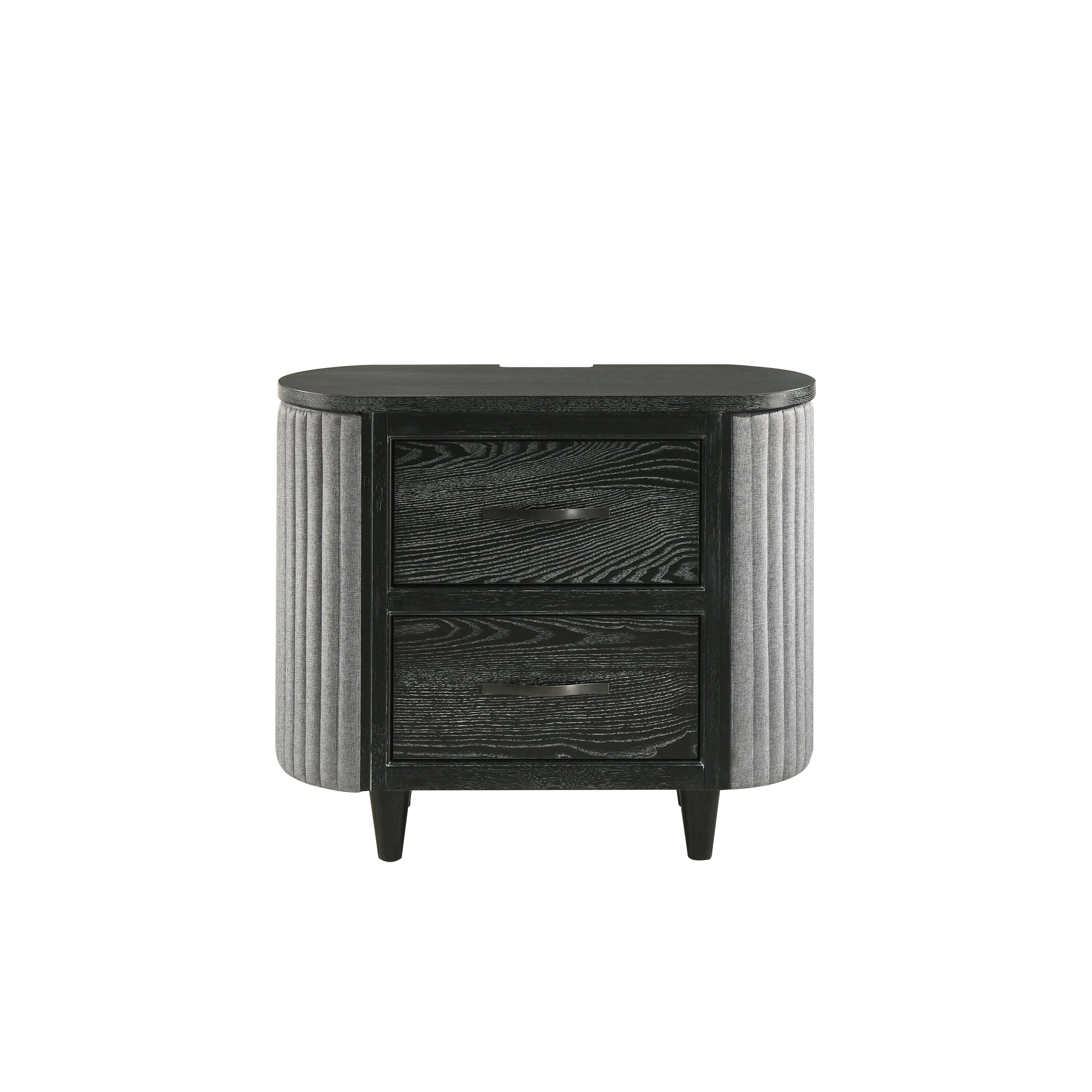 Skyline 2 Drawer Nightstand-Onyx - Image 2