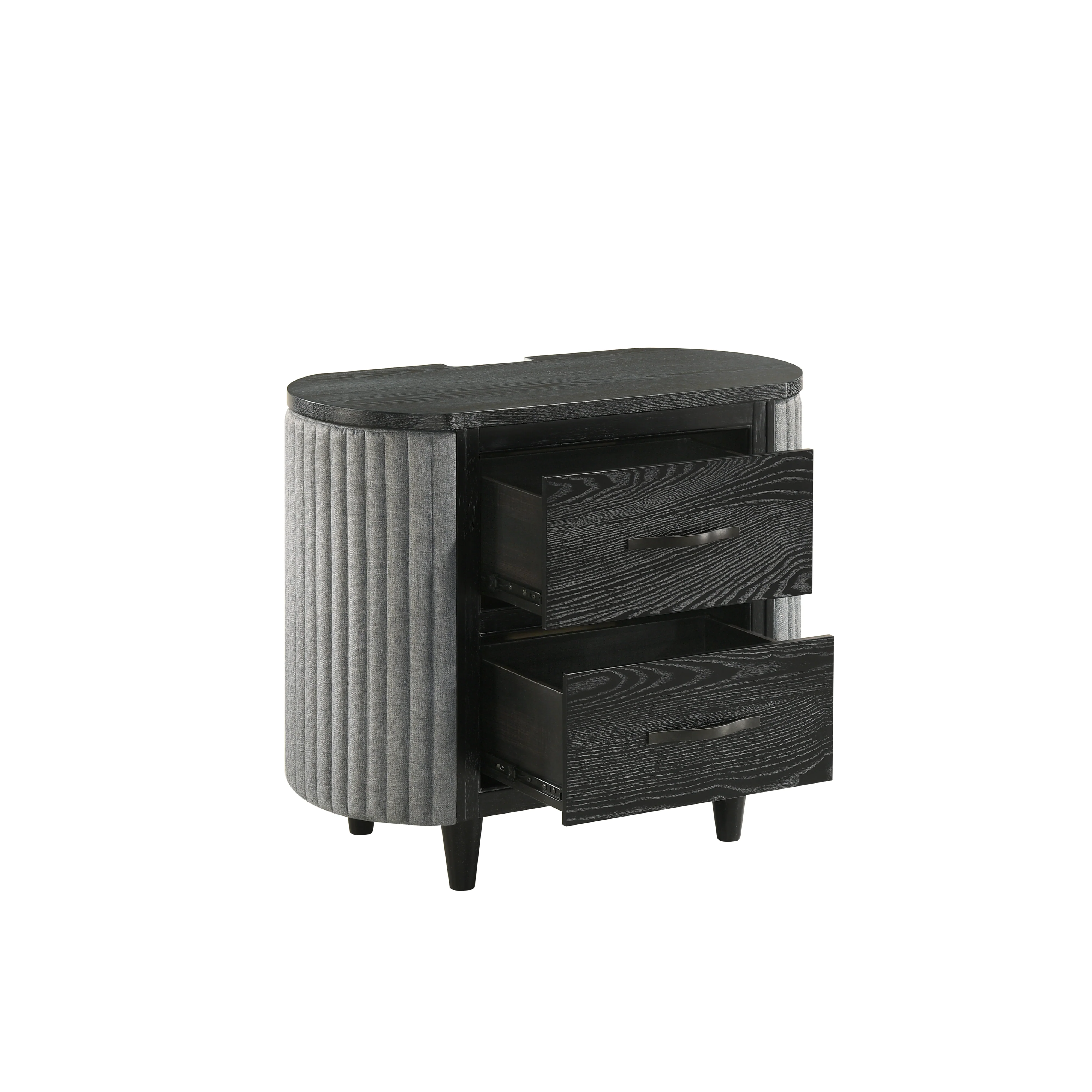 Skyline 2 Drawer Nightstand-Onyx - Image 3