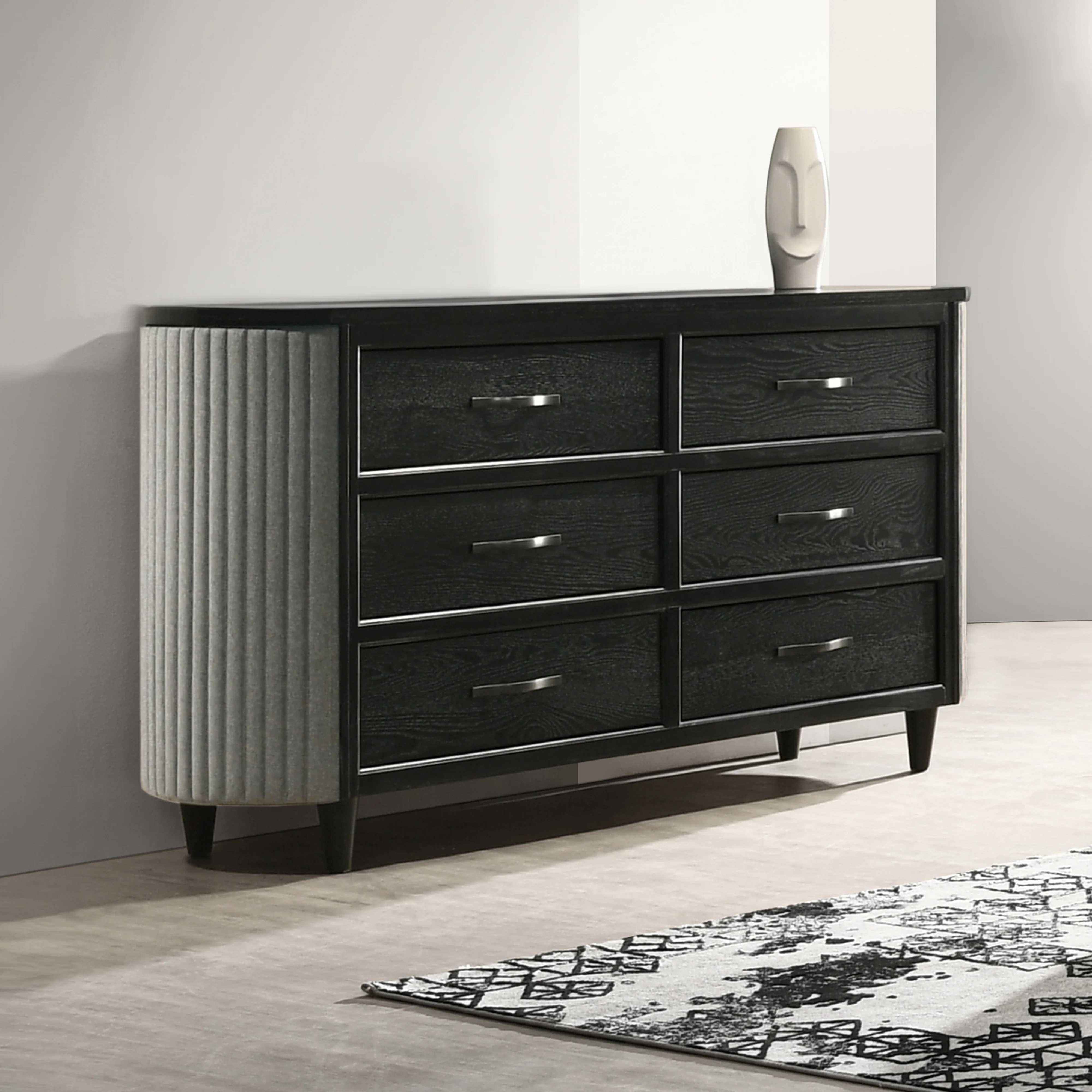 Skyline 6 Drawer Dresser-Onyx - Image 7