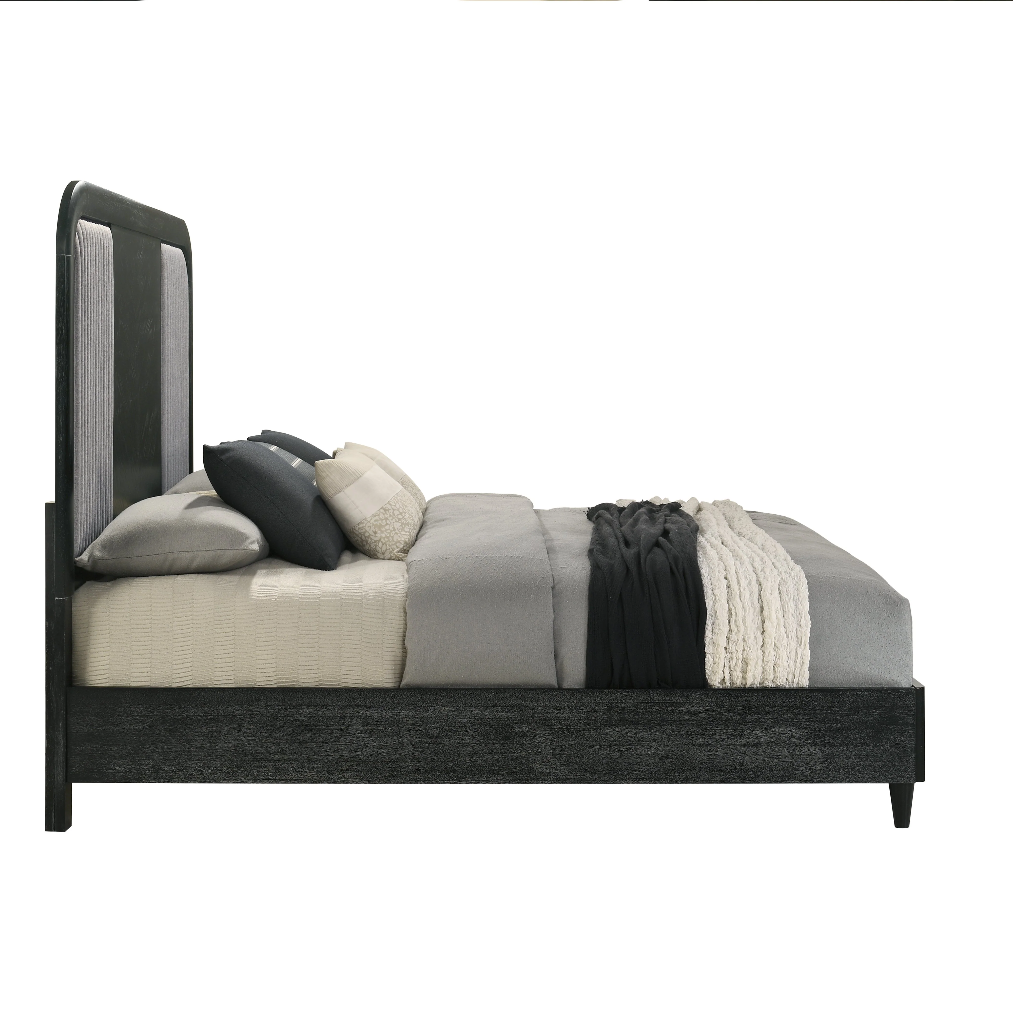 Skyline 6/6-6/0 Ek/Wk Headboard, Footboard & Slat Kit-Onyx - Image 3