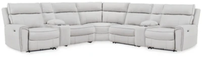 Social Pointe Reclining Sectional with Storage Consoles - Image 22