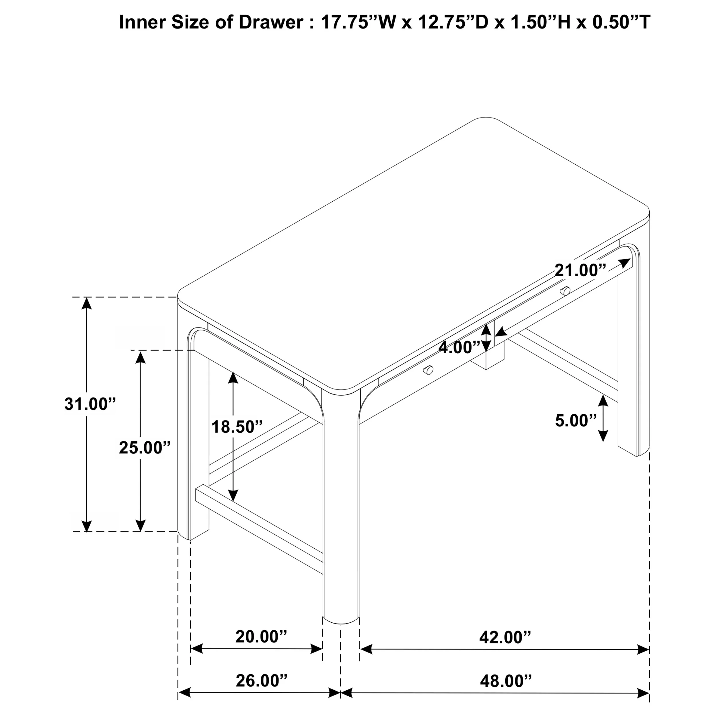 Solano Makeup Vanity Table - Image 10