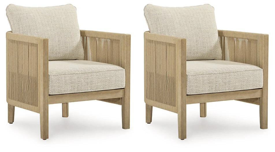 Spooners Cove Outdoor Lounge Chair with Cushion (Set of 2) - Image 5