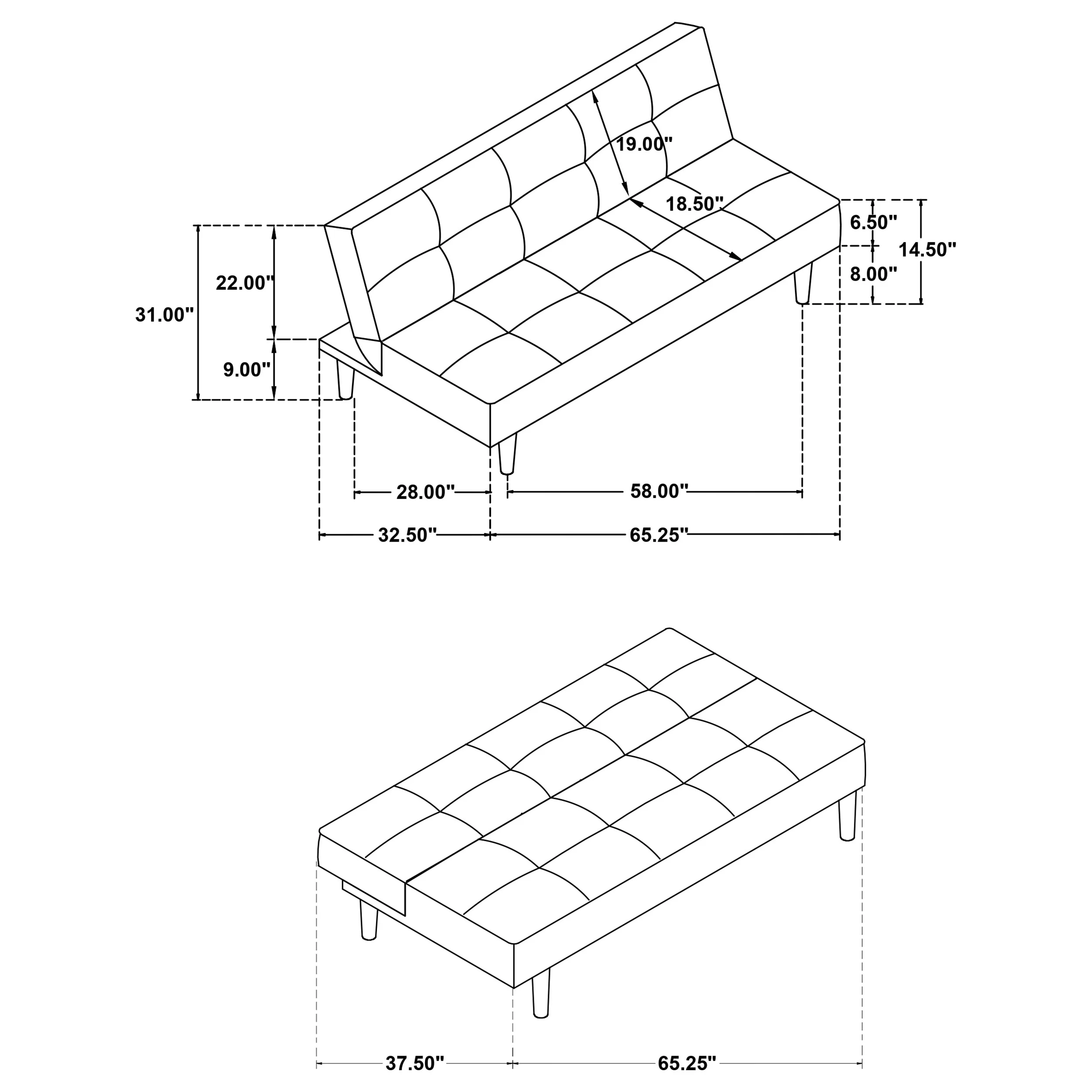 Stanford Convertible Sofa Bed - Image 12