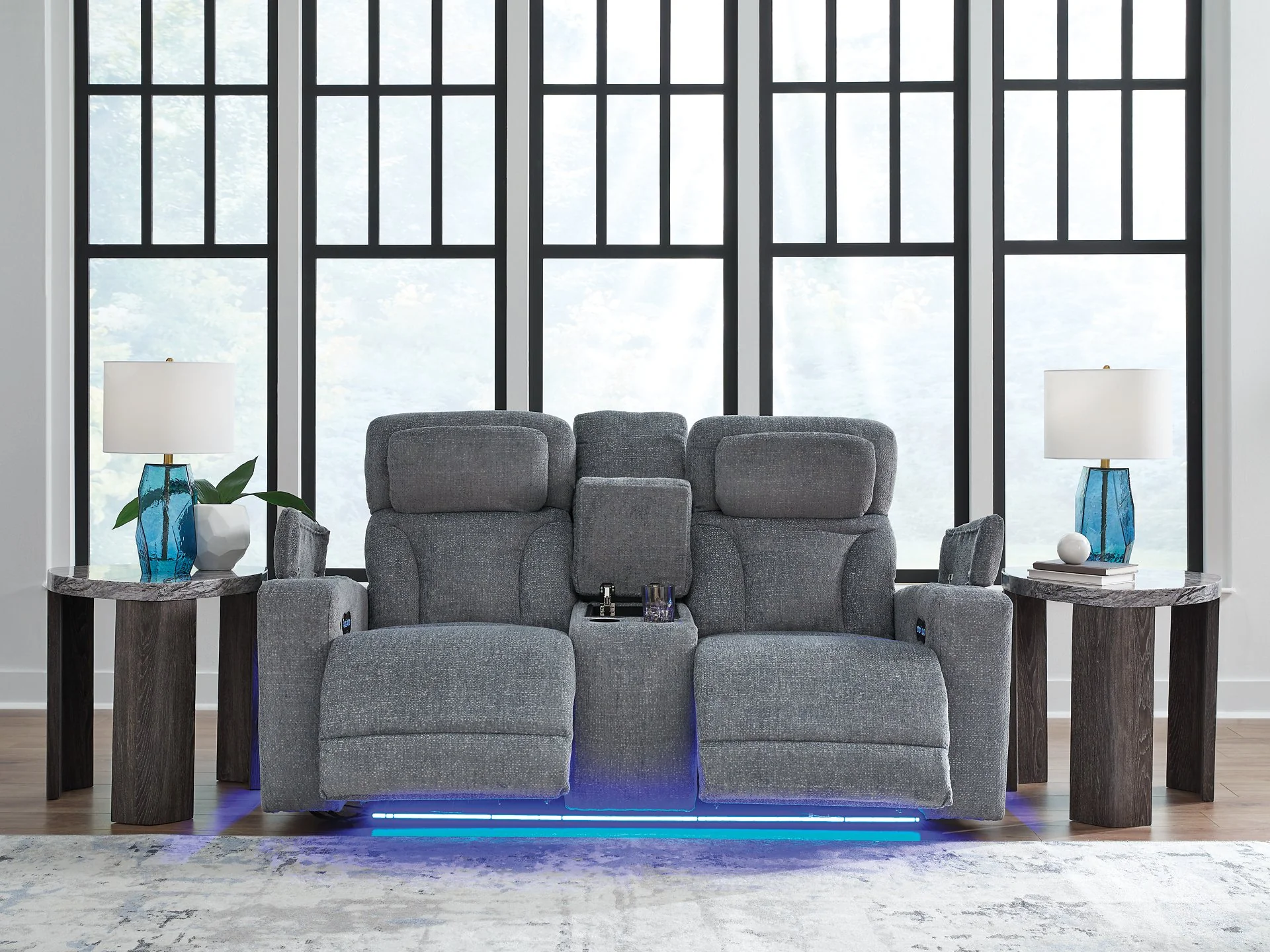 Studio Cave Power Reclining Loveseat with Console - Image 7