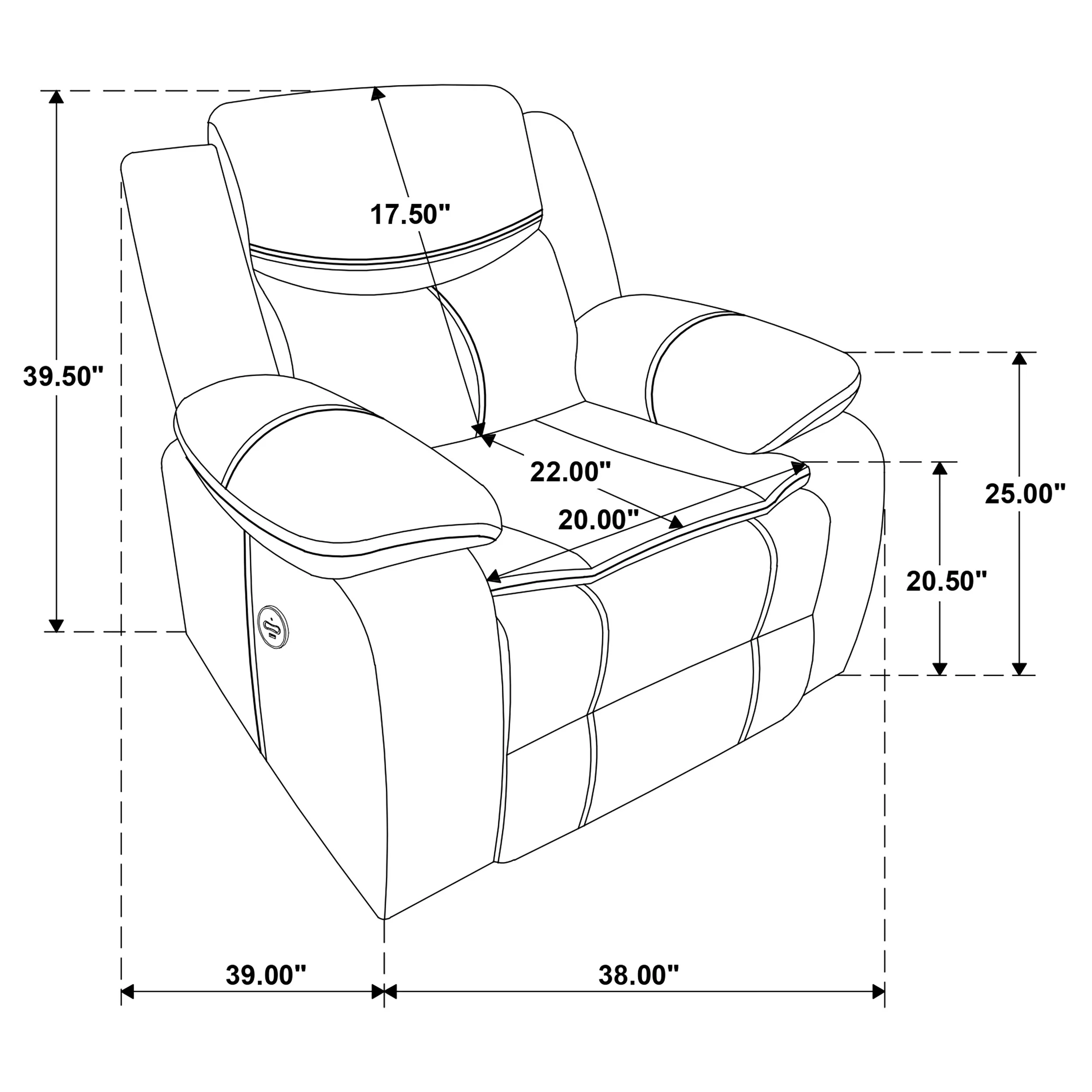 Sycamore Power Recliner - Image 20