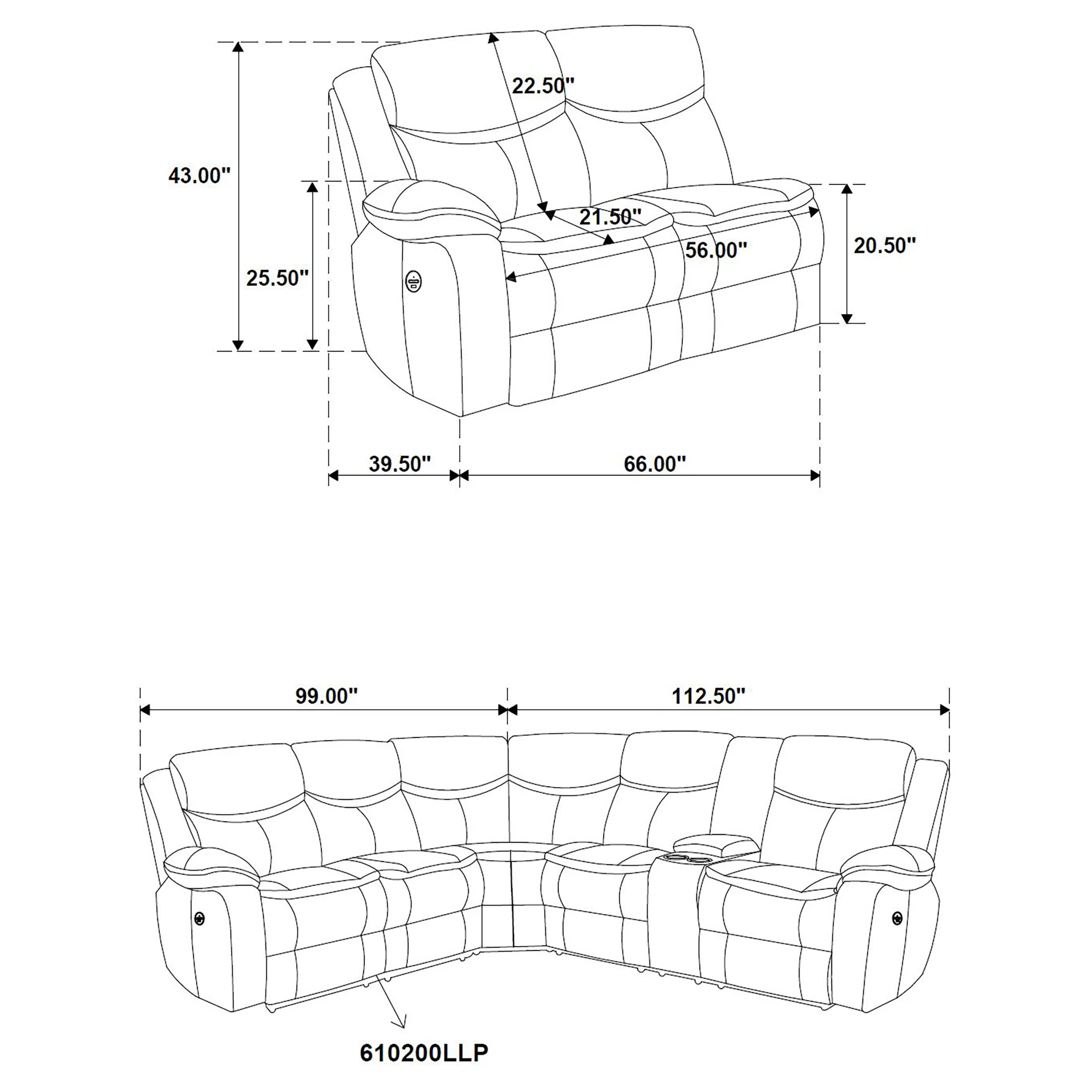 Sycamore Power Reclining Sectional Sofa - Image 24
