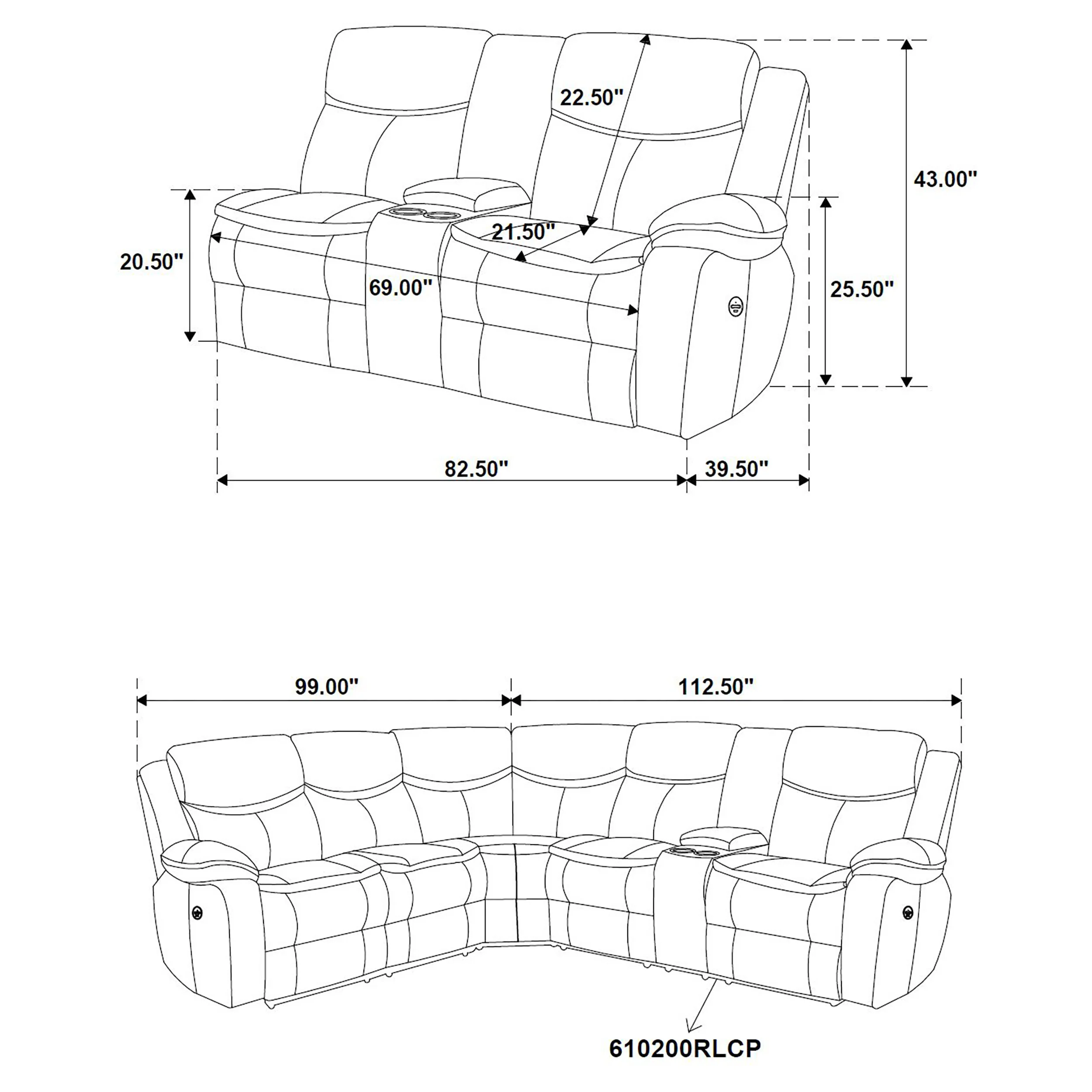 Sycamore Power Reclining Sectional Sofa - Image 26