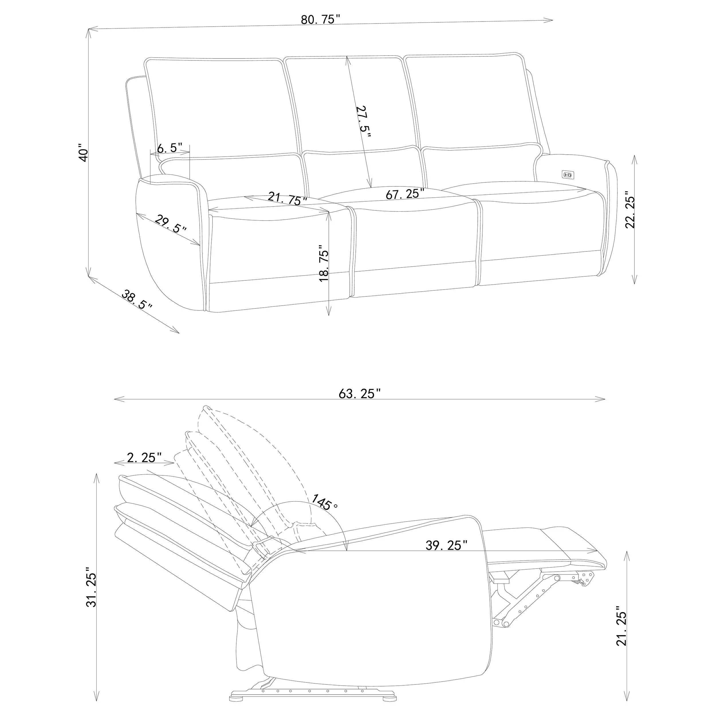 Sylmar Power Reclining Sofa Set - Image 16