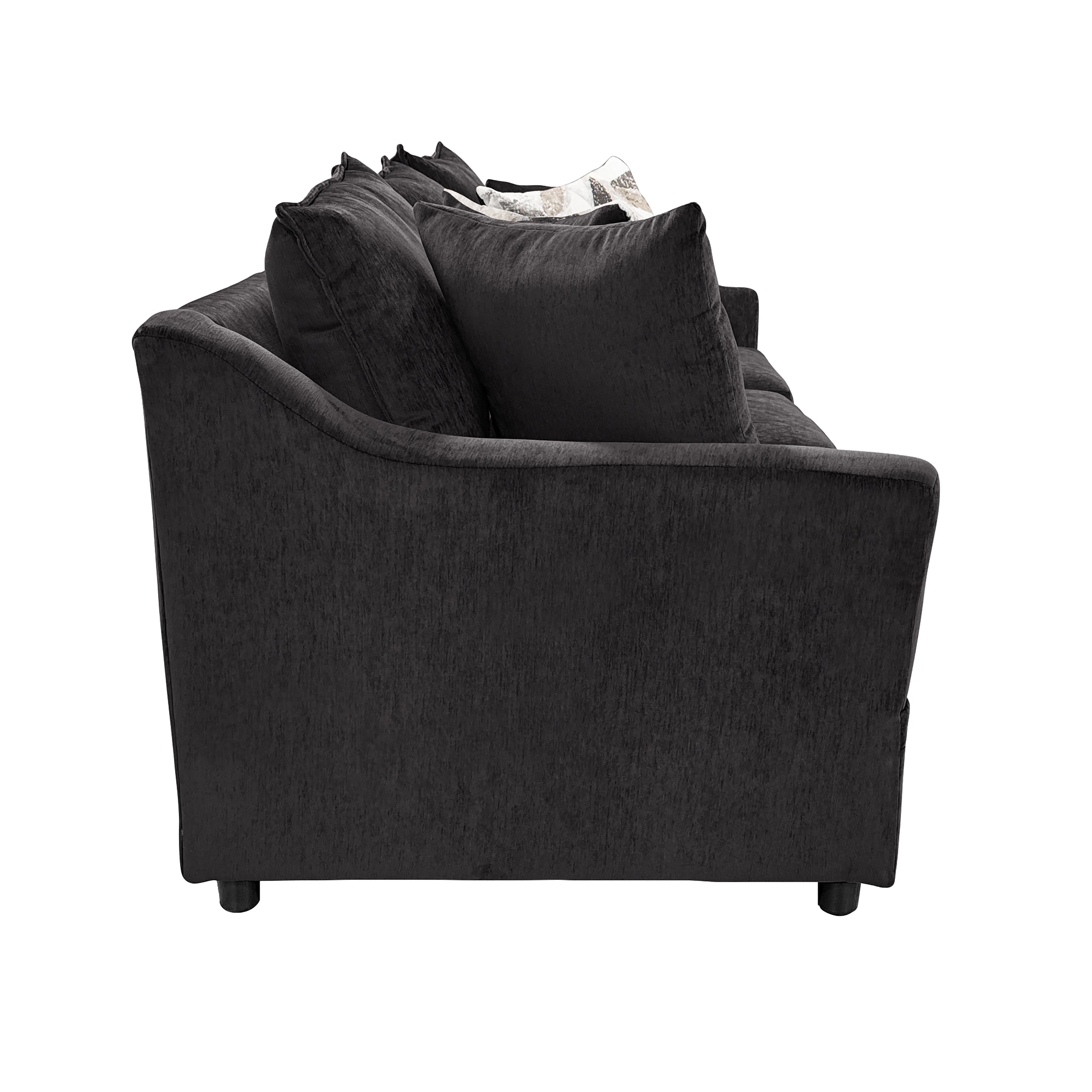 Sylvie Sofa W/4 Accent Pillows-Lush Mink Gray - Image 3