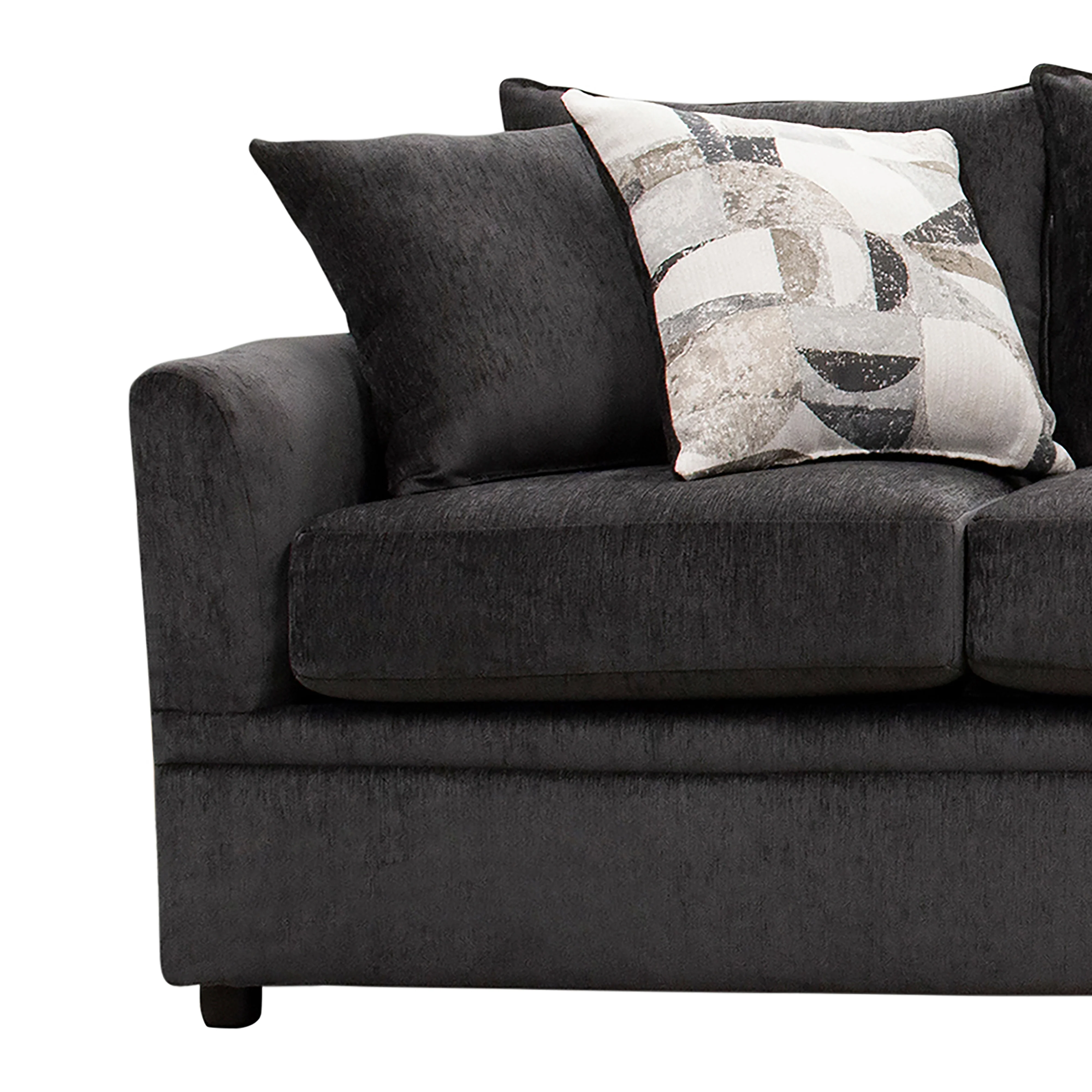Sylvie Sofa W/4 Accent Pillows-Lush Mink Gray - Image 5