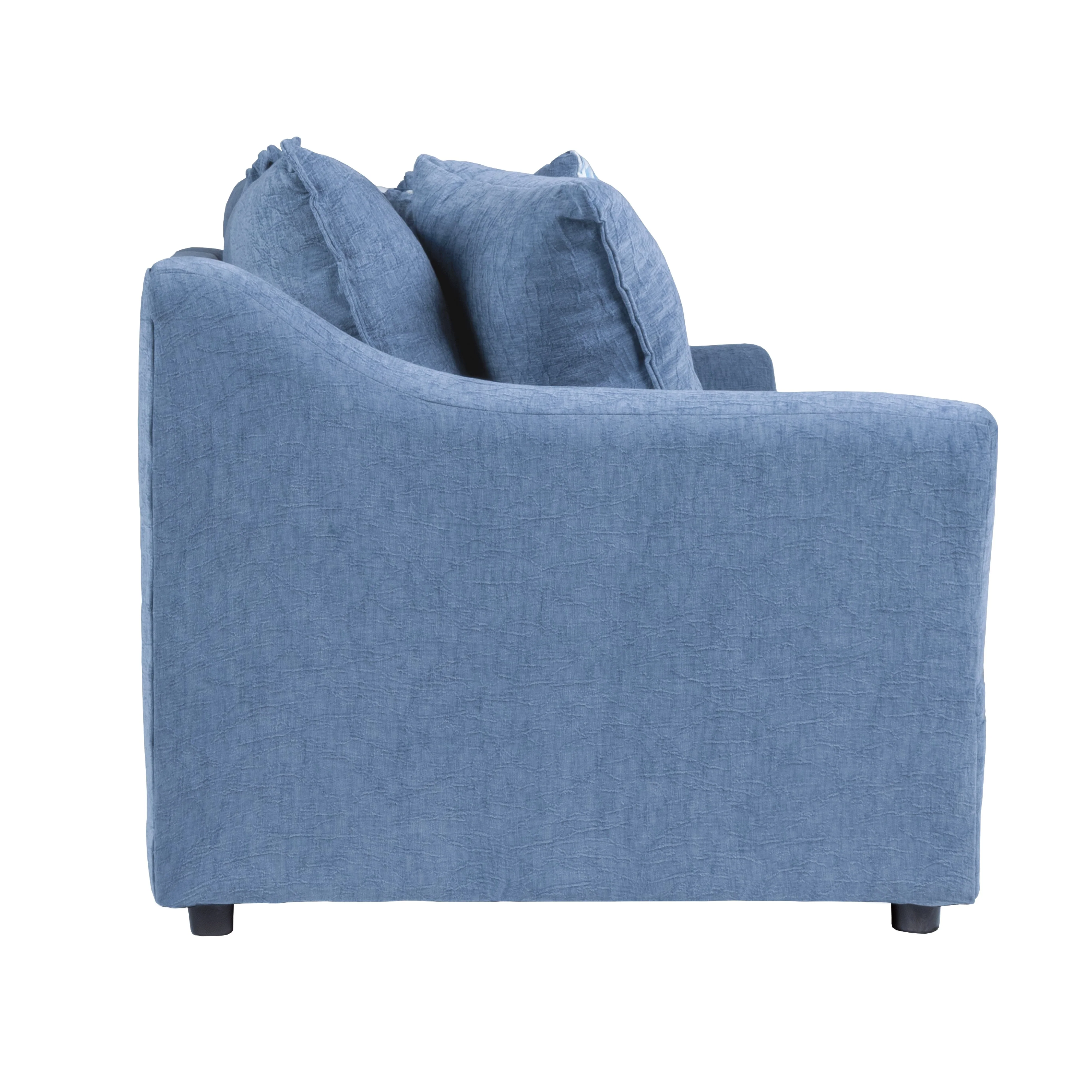 Sylvie Sofa W/4 Accent Pillows-Slate Blue - Image 3