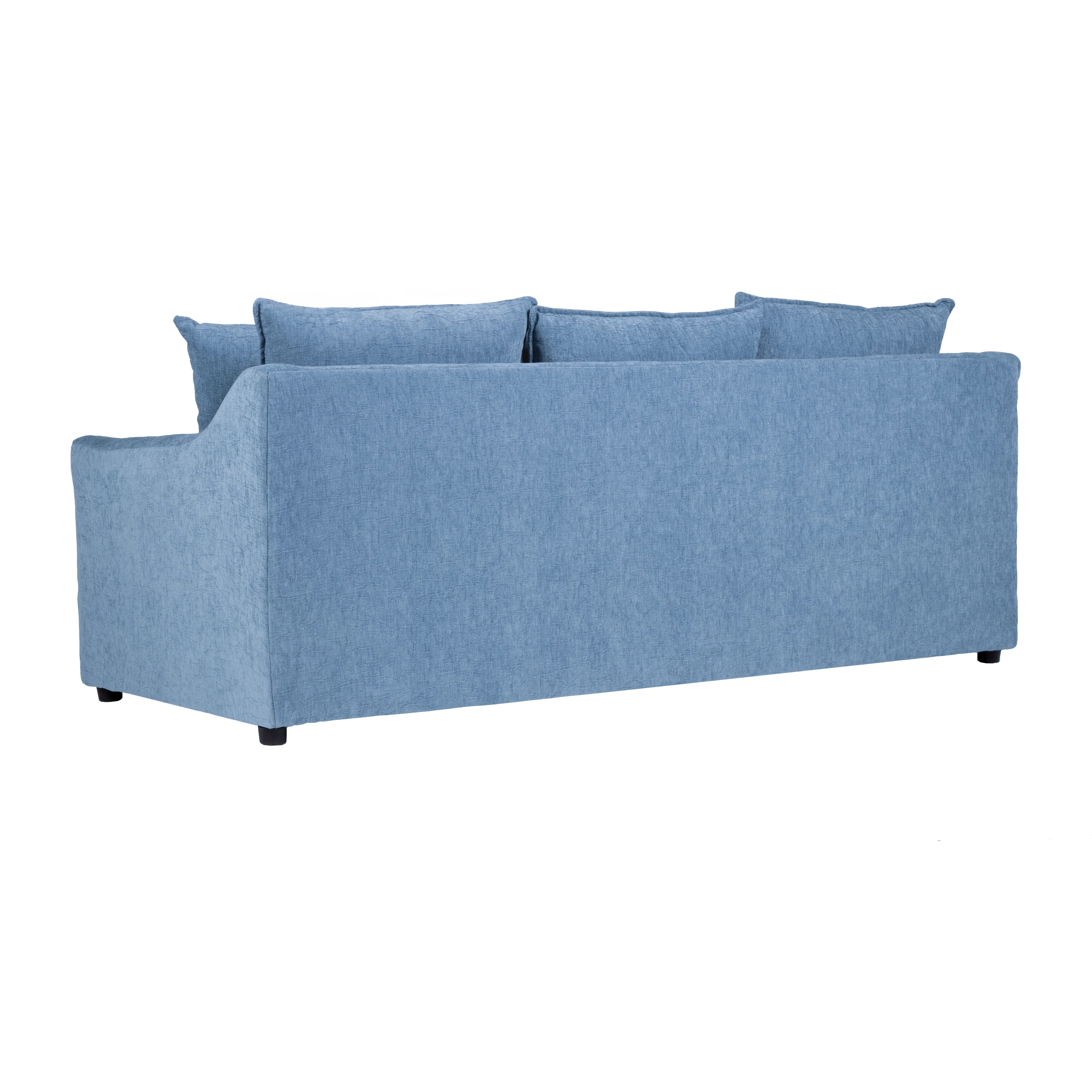 Sylvie Sofa W/4 Accent Pillows-Slate Blue - Image 4