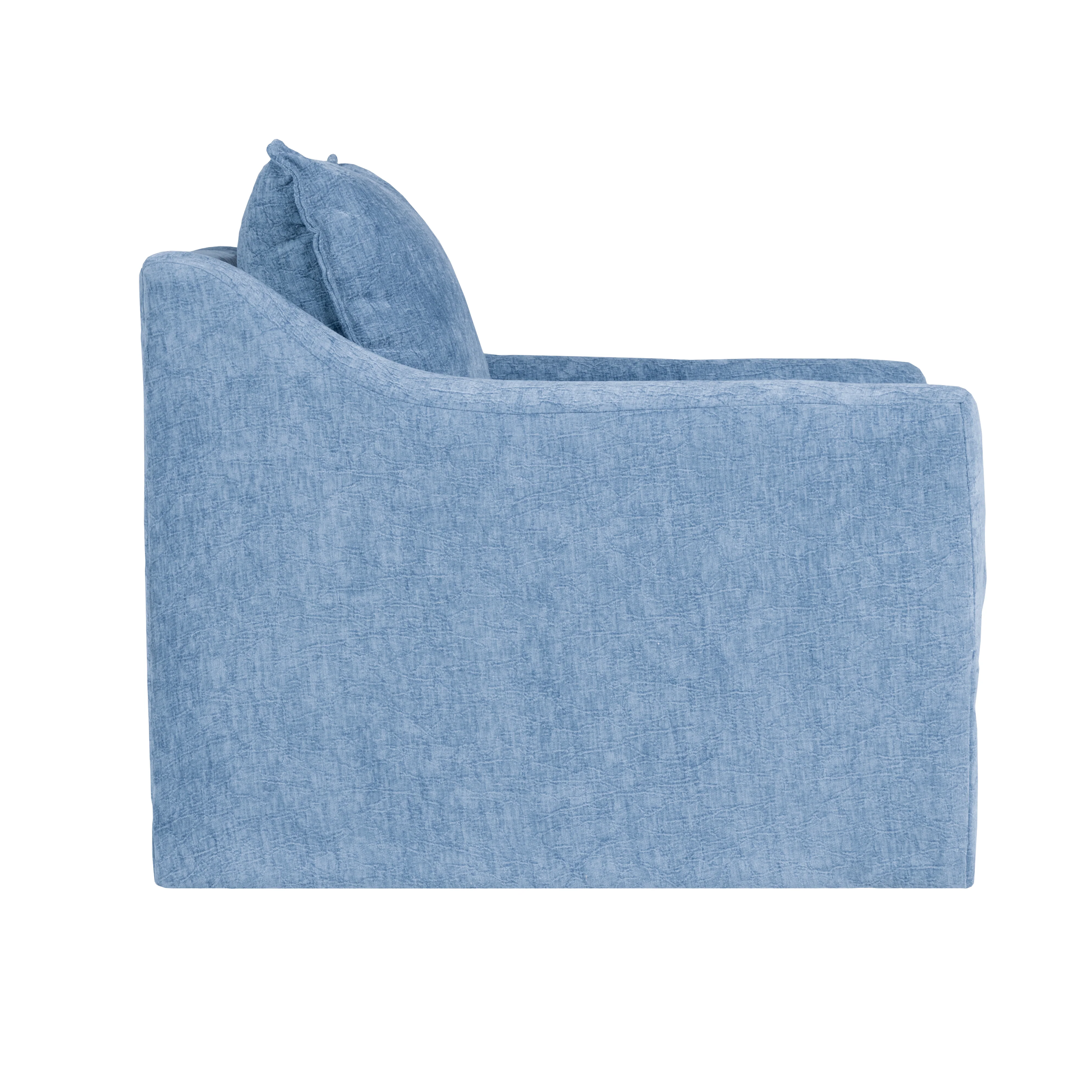 Sylvie Swivel Chair-Blue Slate - Image 3