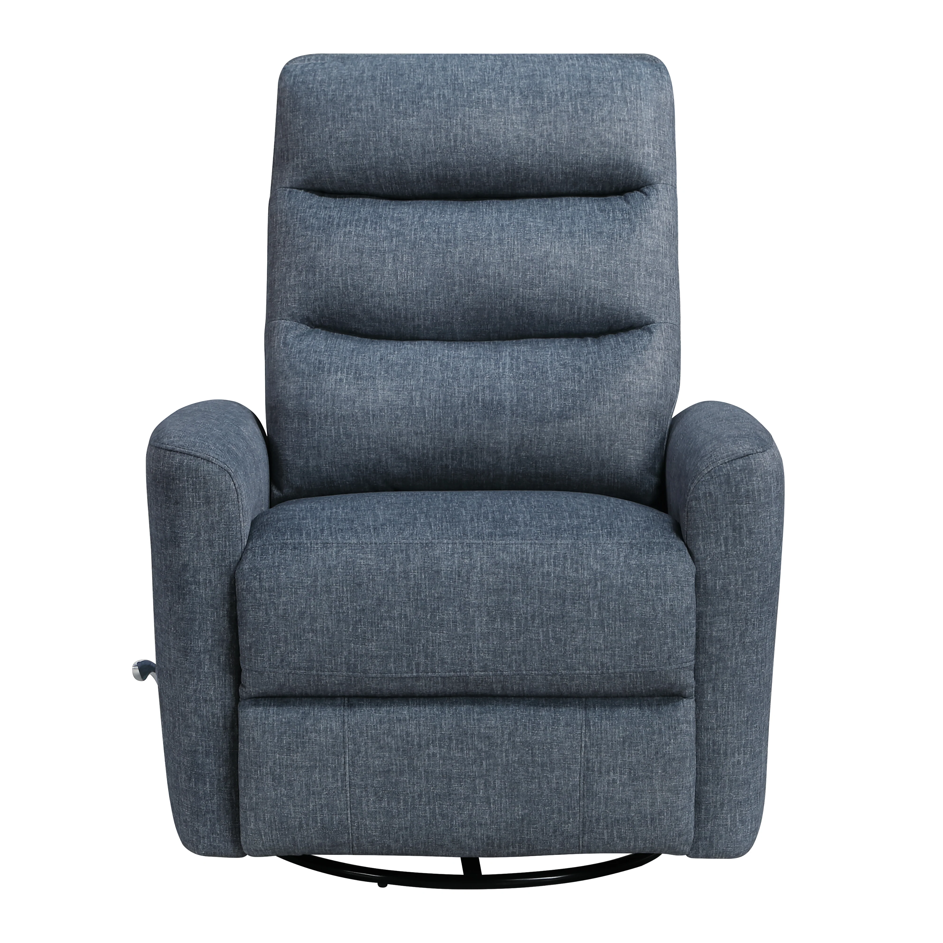 Takami Swivel Recliner-Blue Poly - Image 2