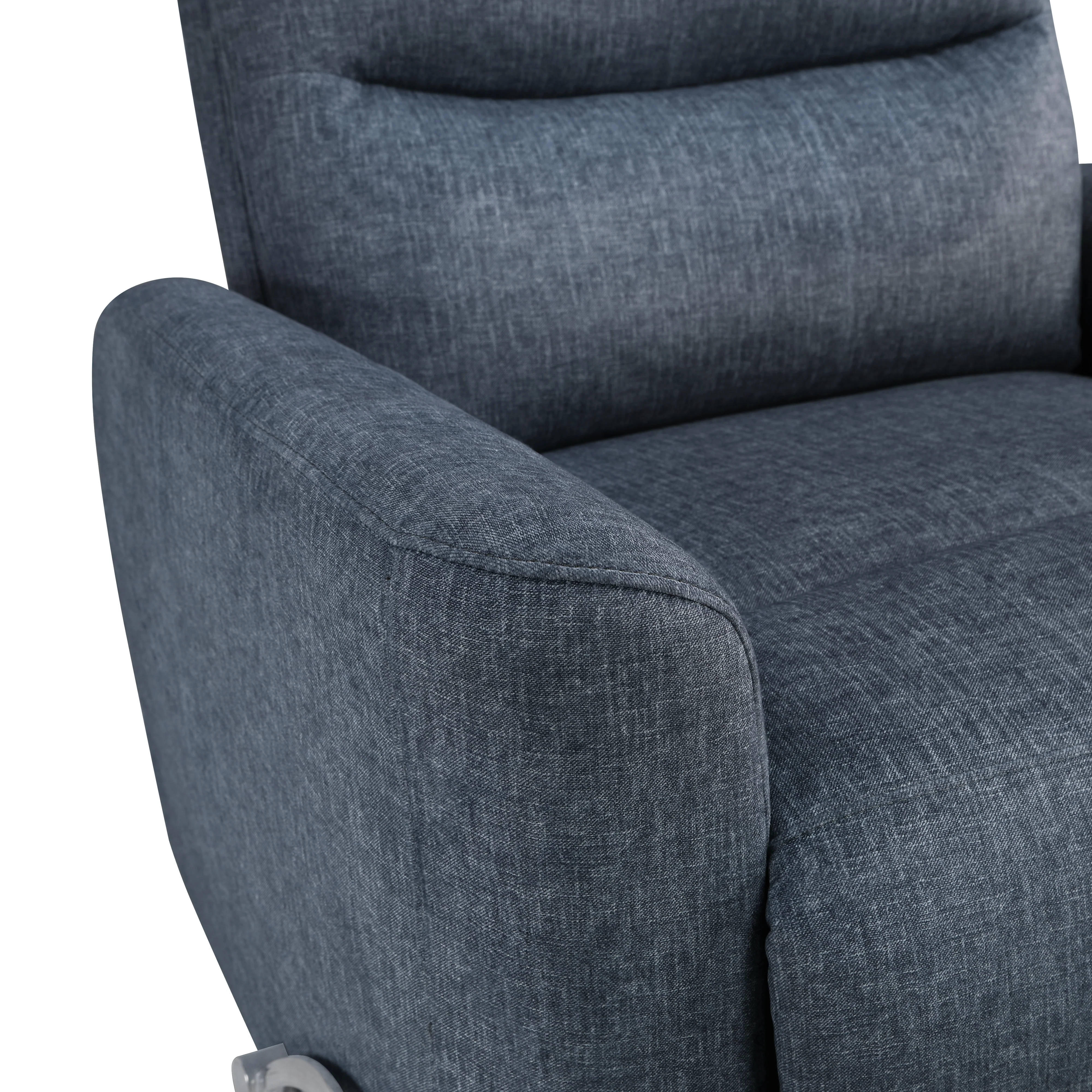 Takami Swivel Recliner-Blue Poly - Image 6
