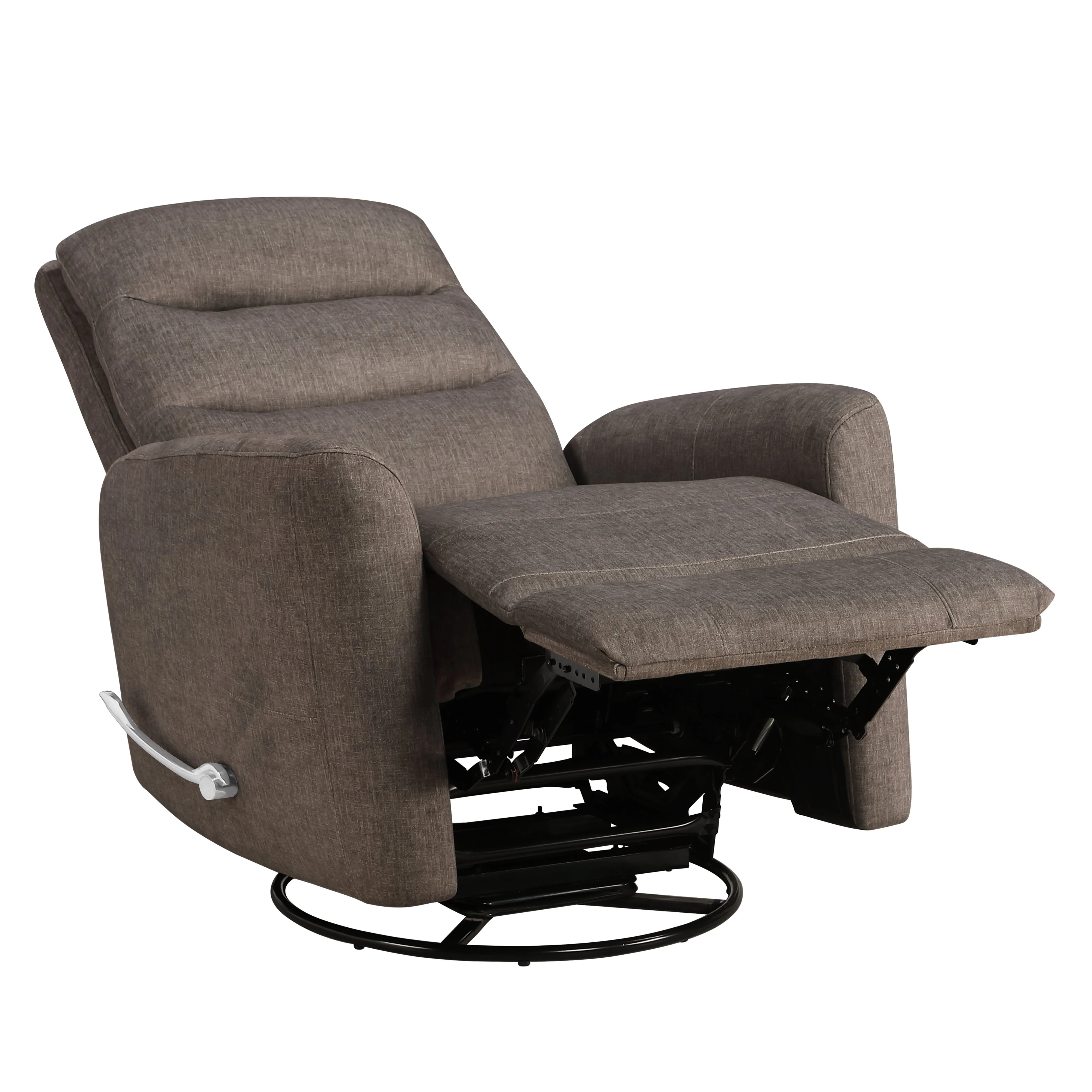 Takami Swivel Recliner-Chocolate Poly - Image 3