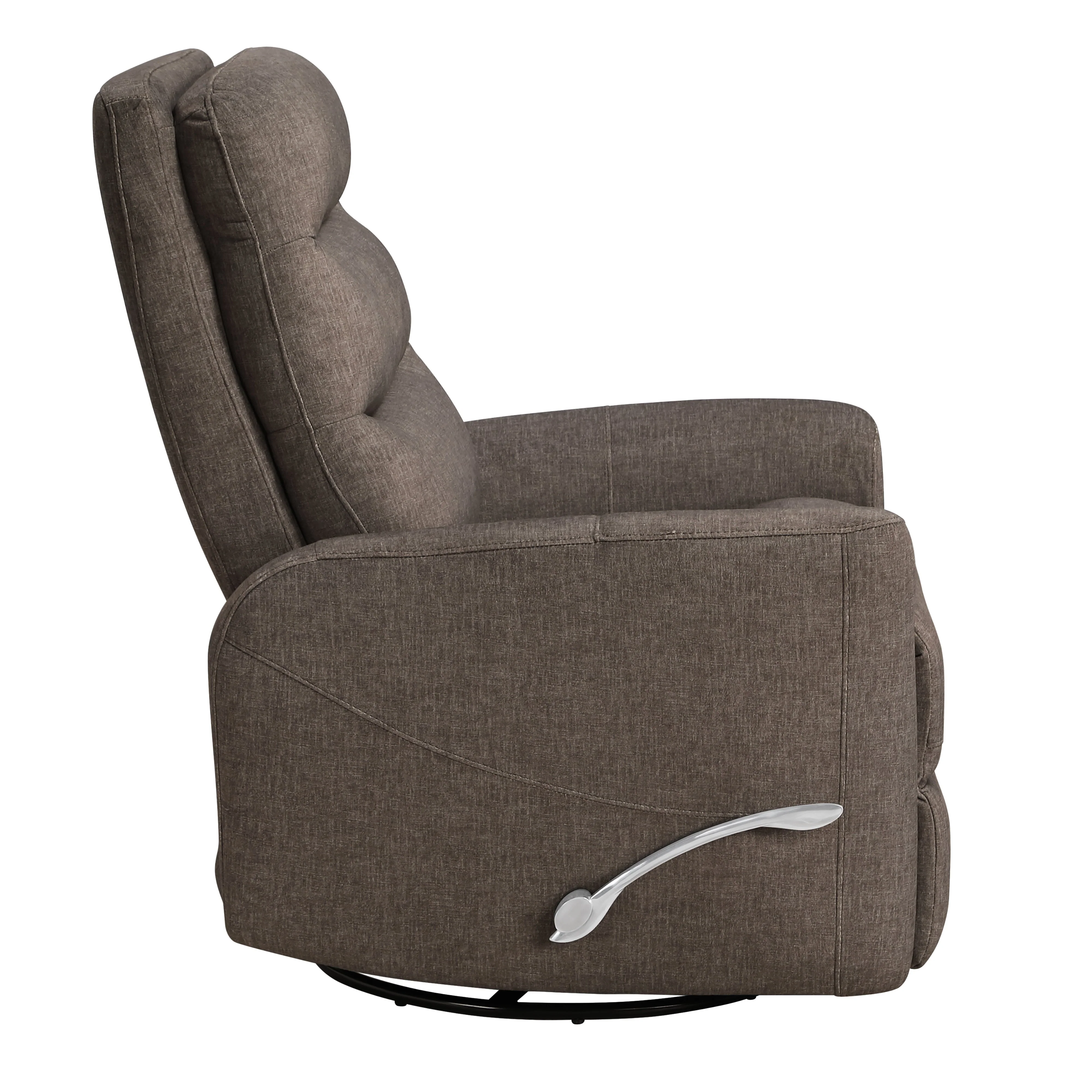 Takami Swivel Recliner-Chocolate Poly - Image 4