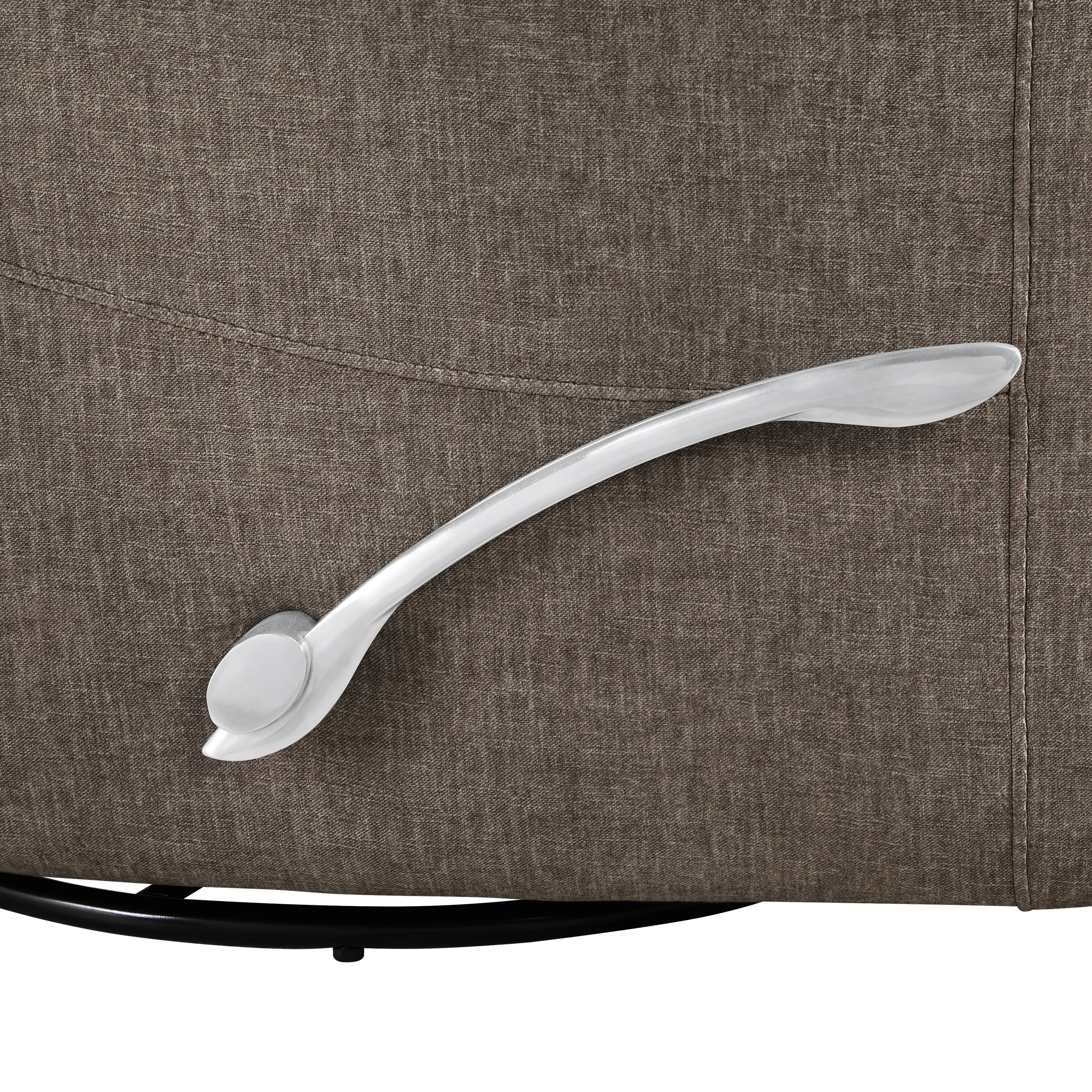 Takami Swivel Recliner-Chocolate Poly - Image 5