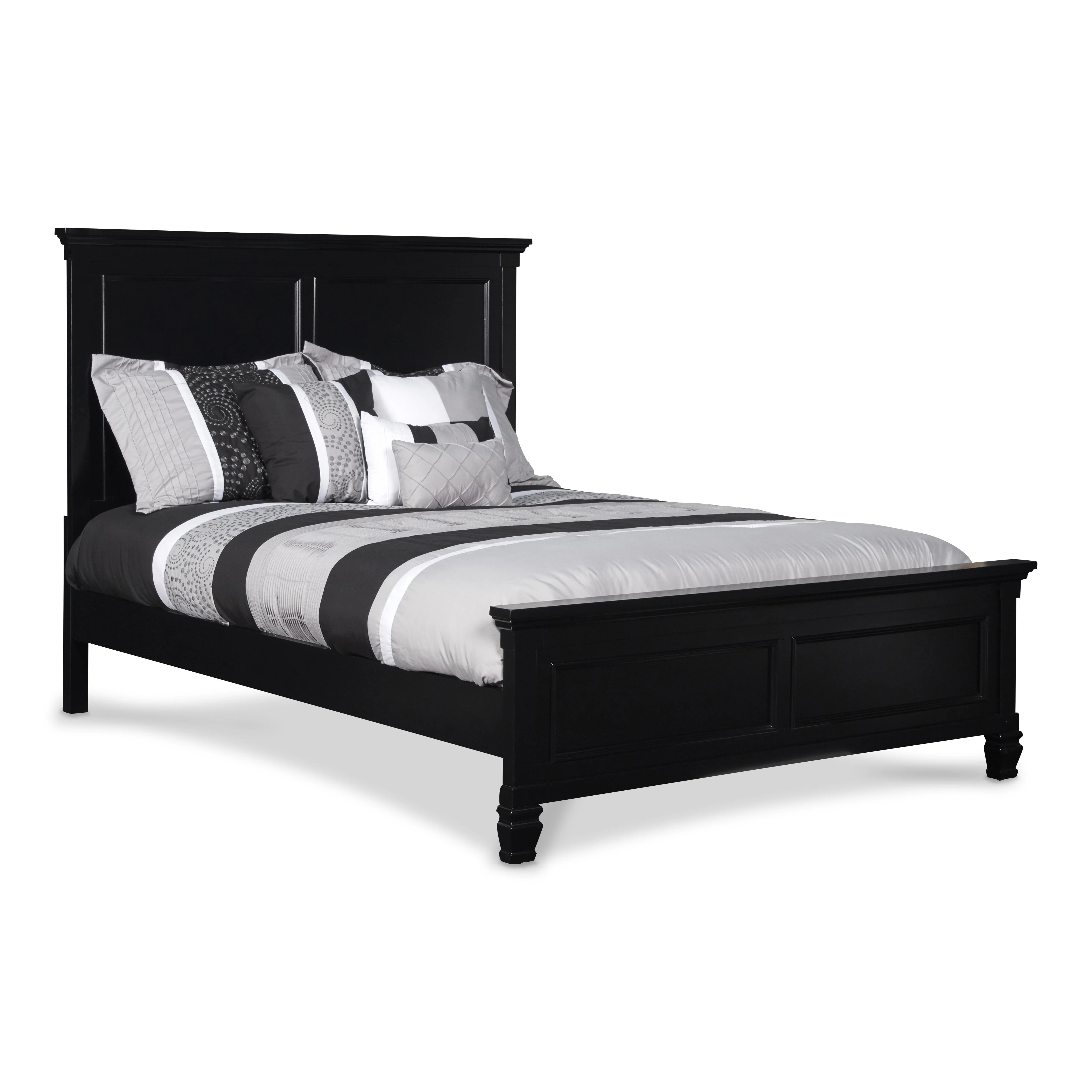 TAMARACK Eastern King-California King EK/WK HEADBOARD, FOOTBOARD & SLATS- BLACK - Image 2