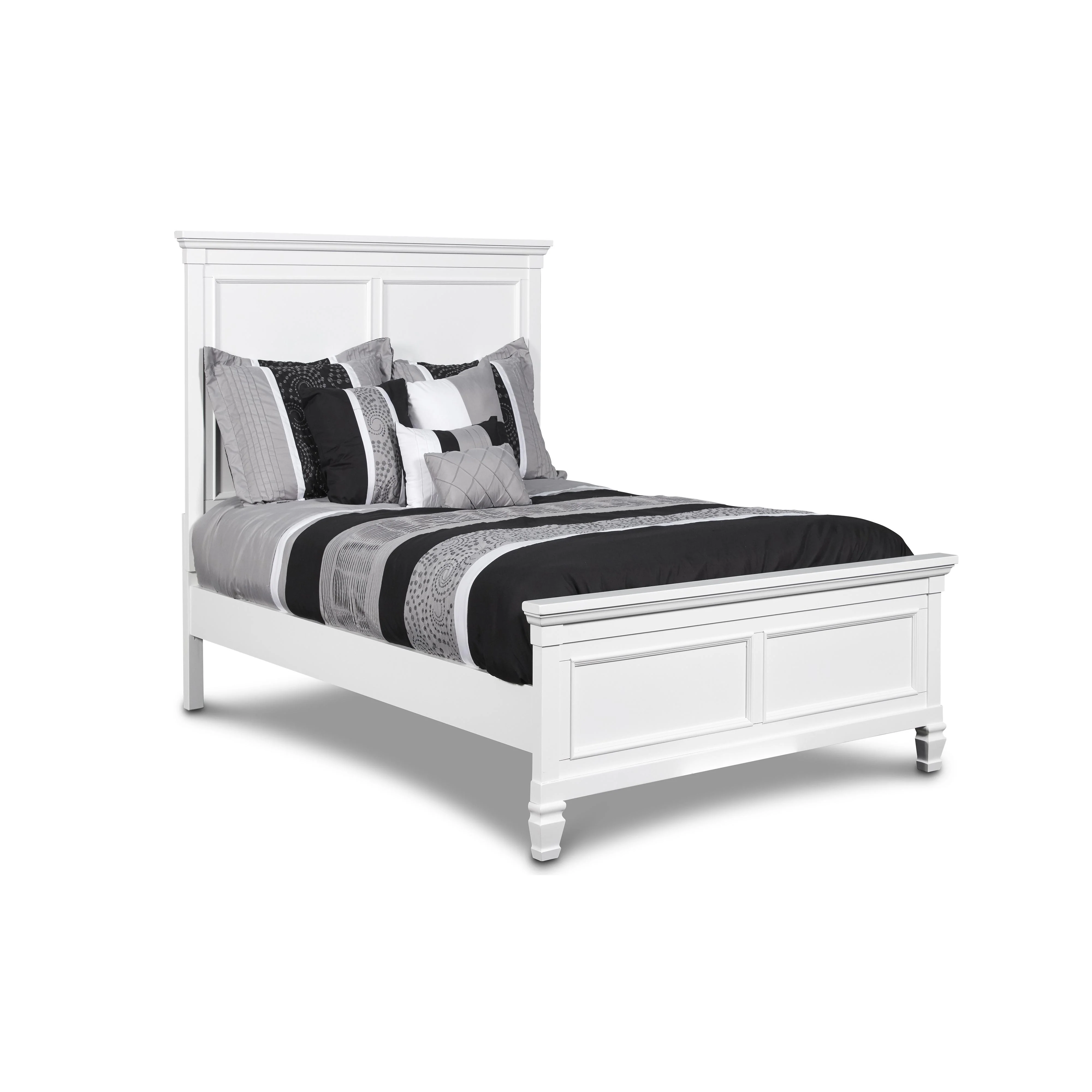 TAMARACK Eastern King/California King EK/WK HEADBOARD, FOOTBOARD & SLATS- WHITE - Image 3