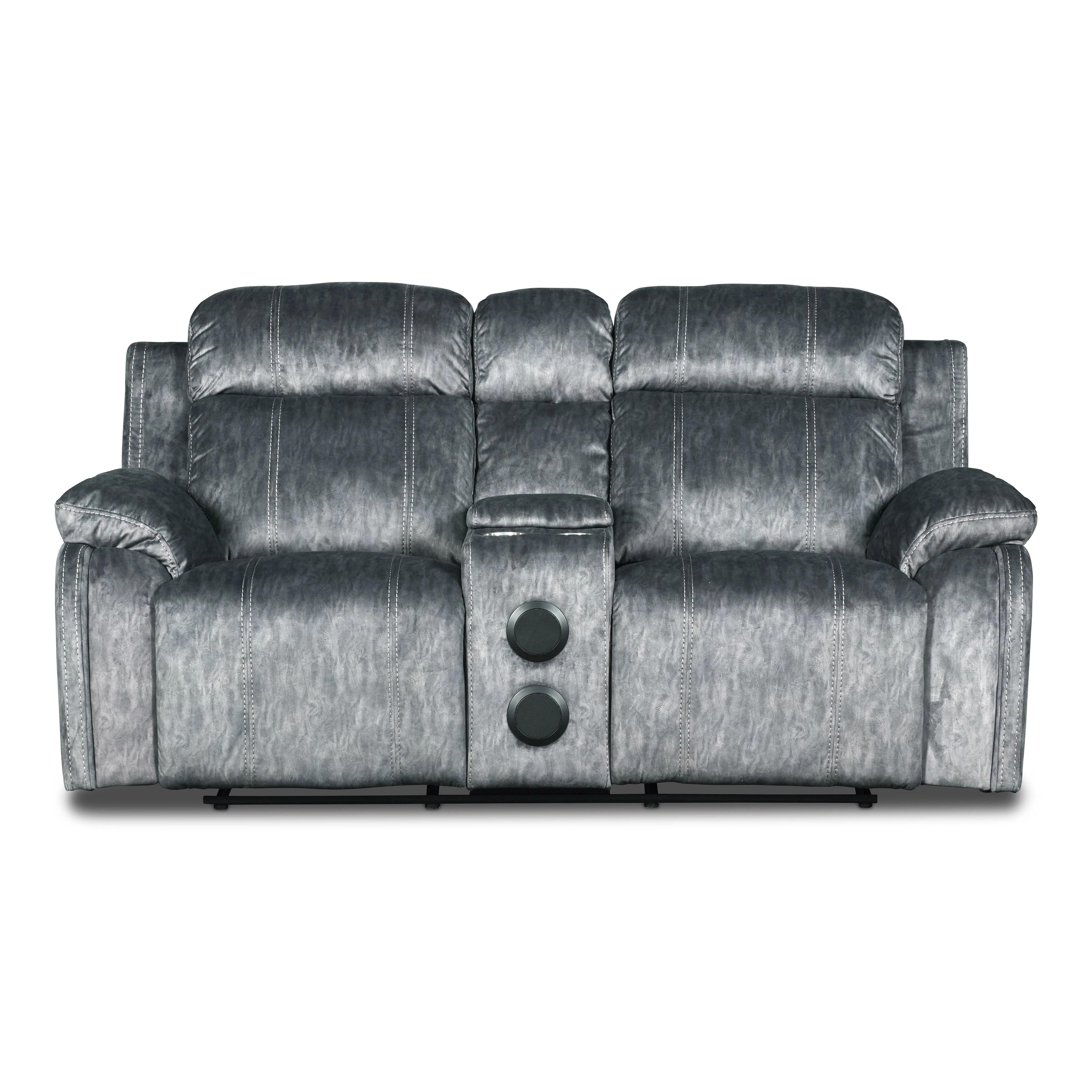 TANGO CONSOLE LOVESEAT W/SPEAKER & PWR FR-SHADOW - Image 4