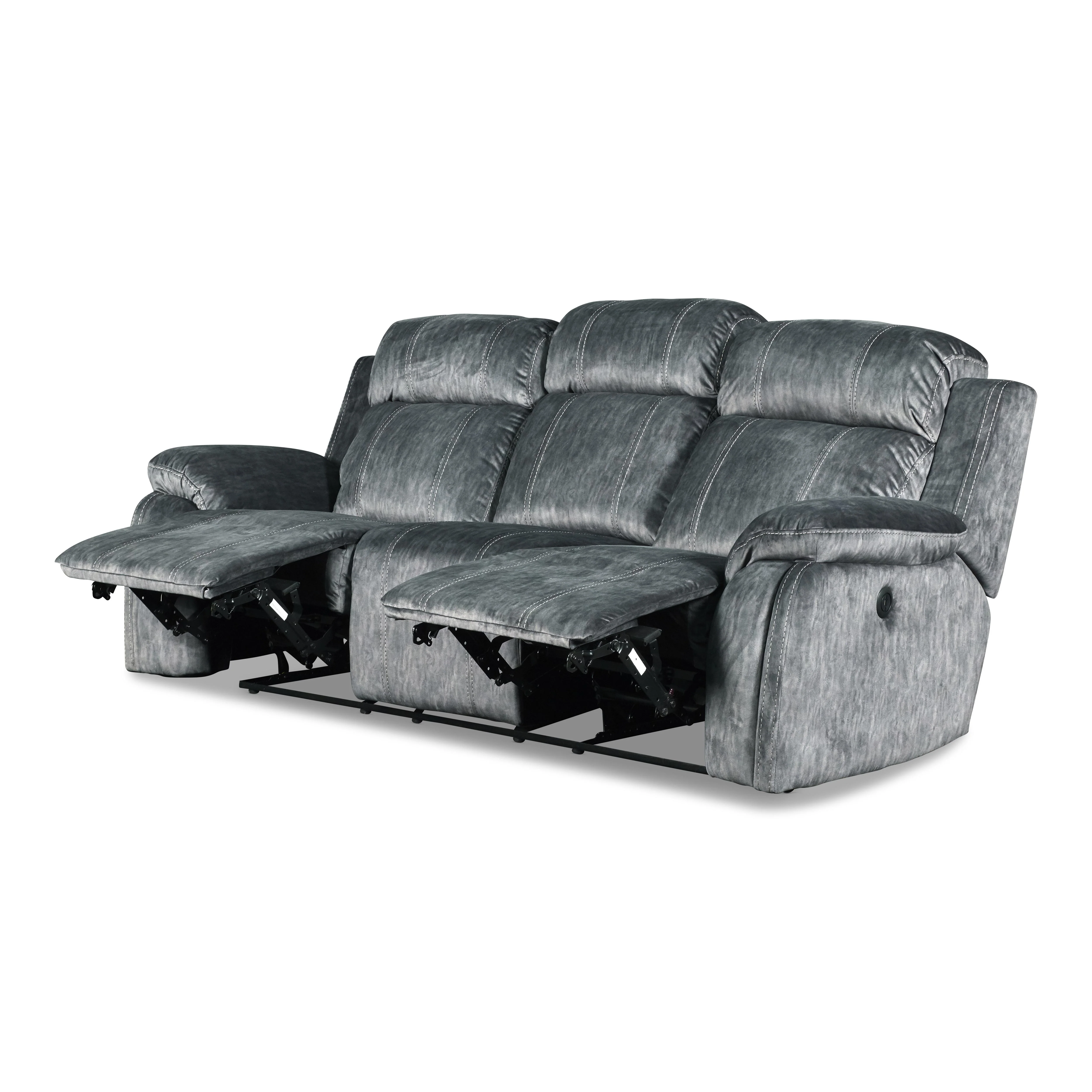 TANGO DUAL RECLINER SOFA W/PWR FR-SHADOW - Image 3