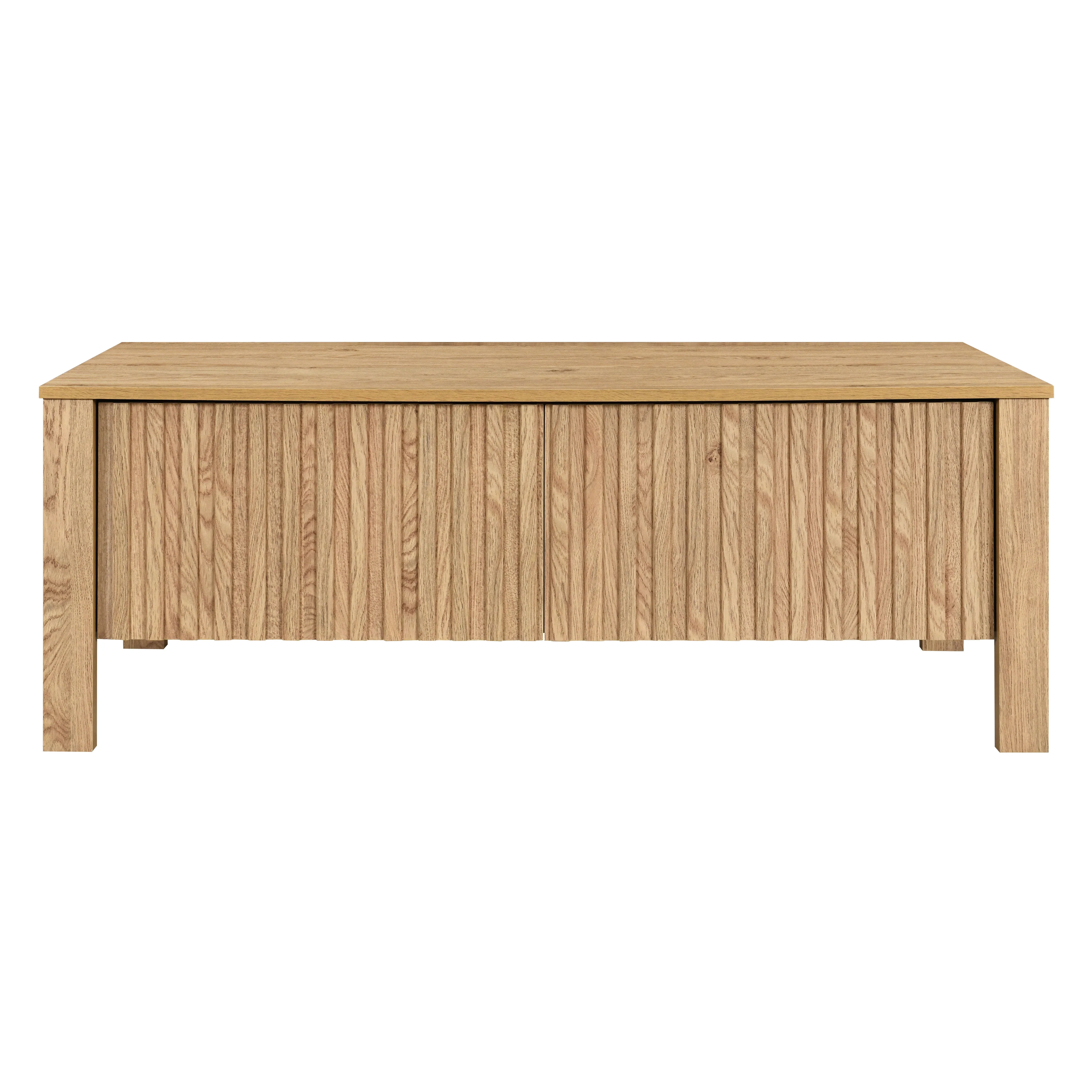 Thayer 47" Two Drawer Coffee Table-Natural - Image 2