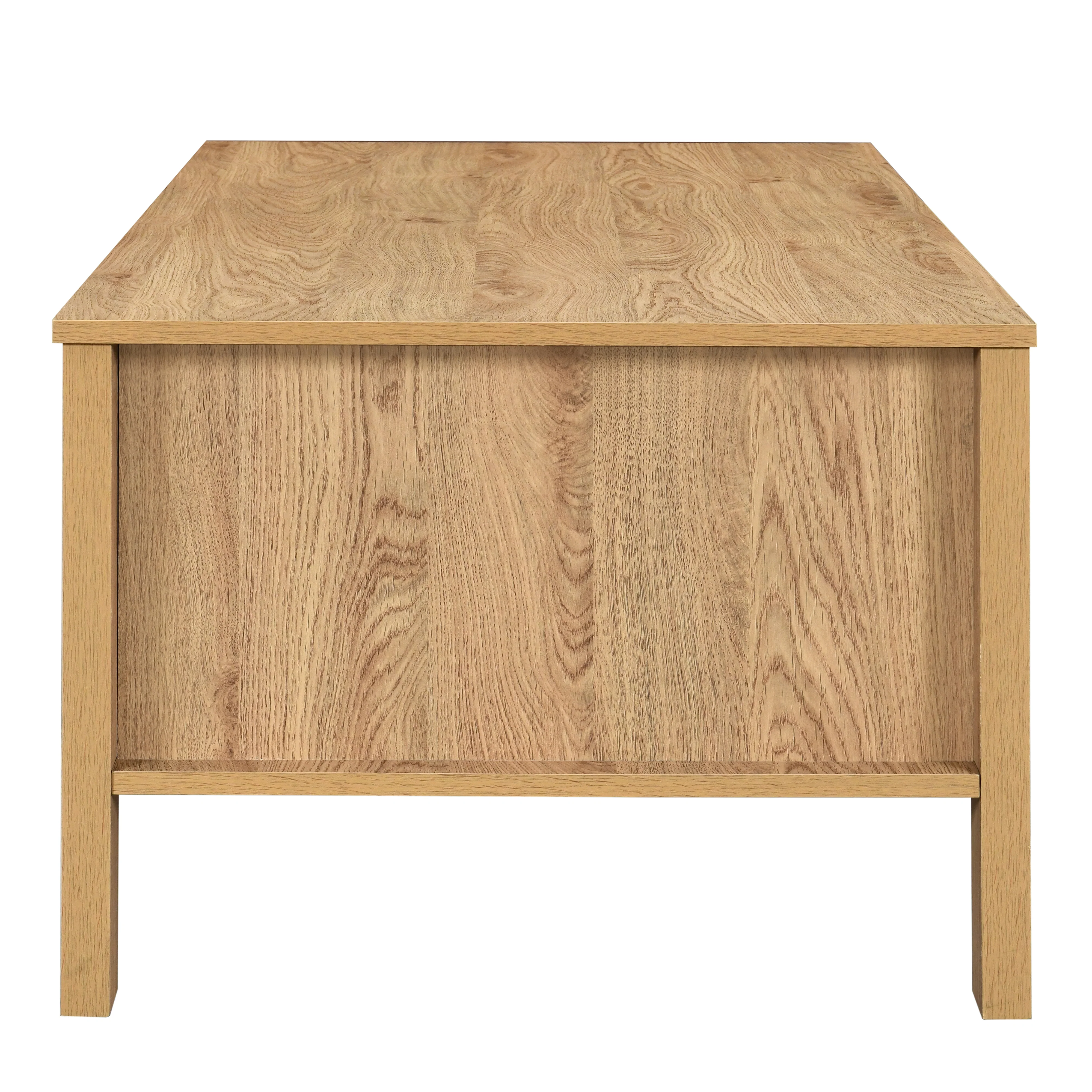 Thayer 47" Two Drawer Coffee Table-Natural - Image 3