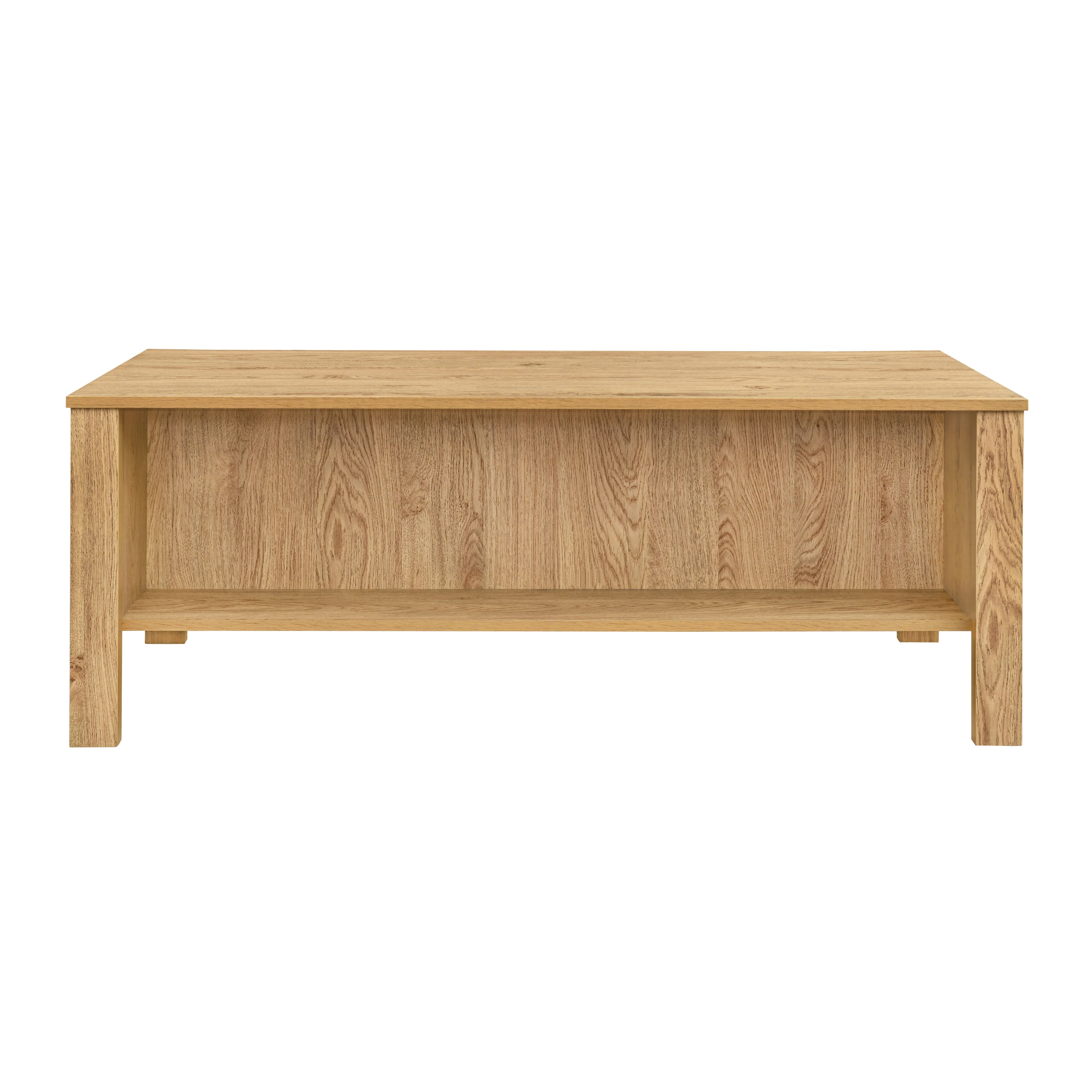 Thayer 47" Two Drawer Coffee Table-Natural - Image 4