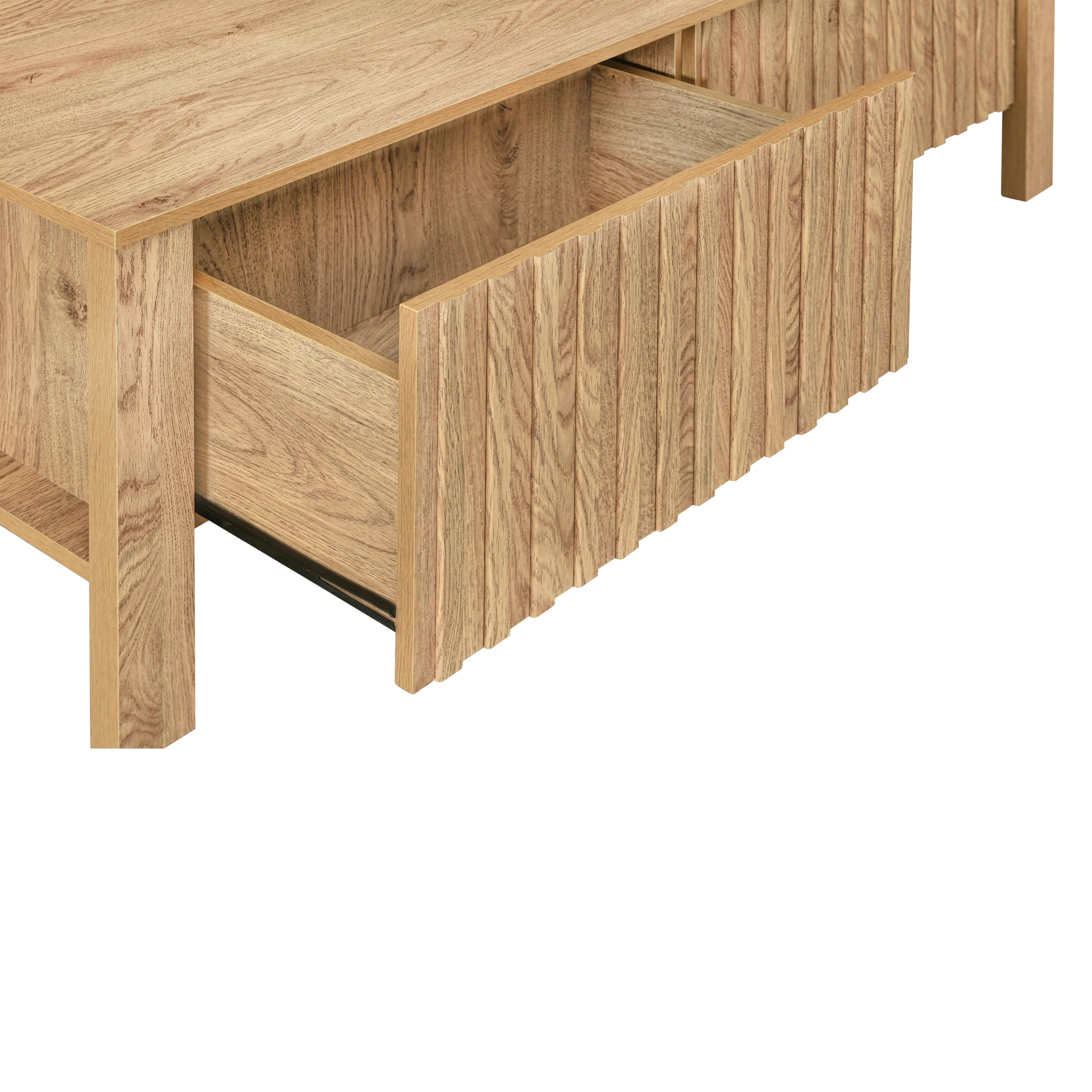Thayer 47" Two Drawer Coffee Table-Natural - Image 7