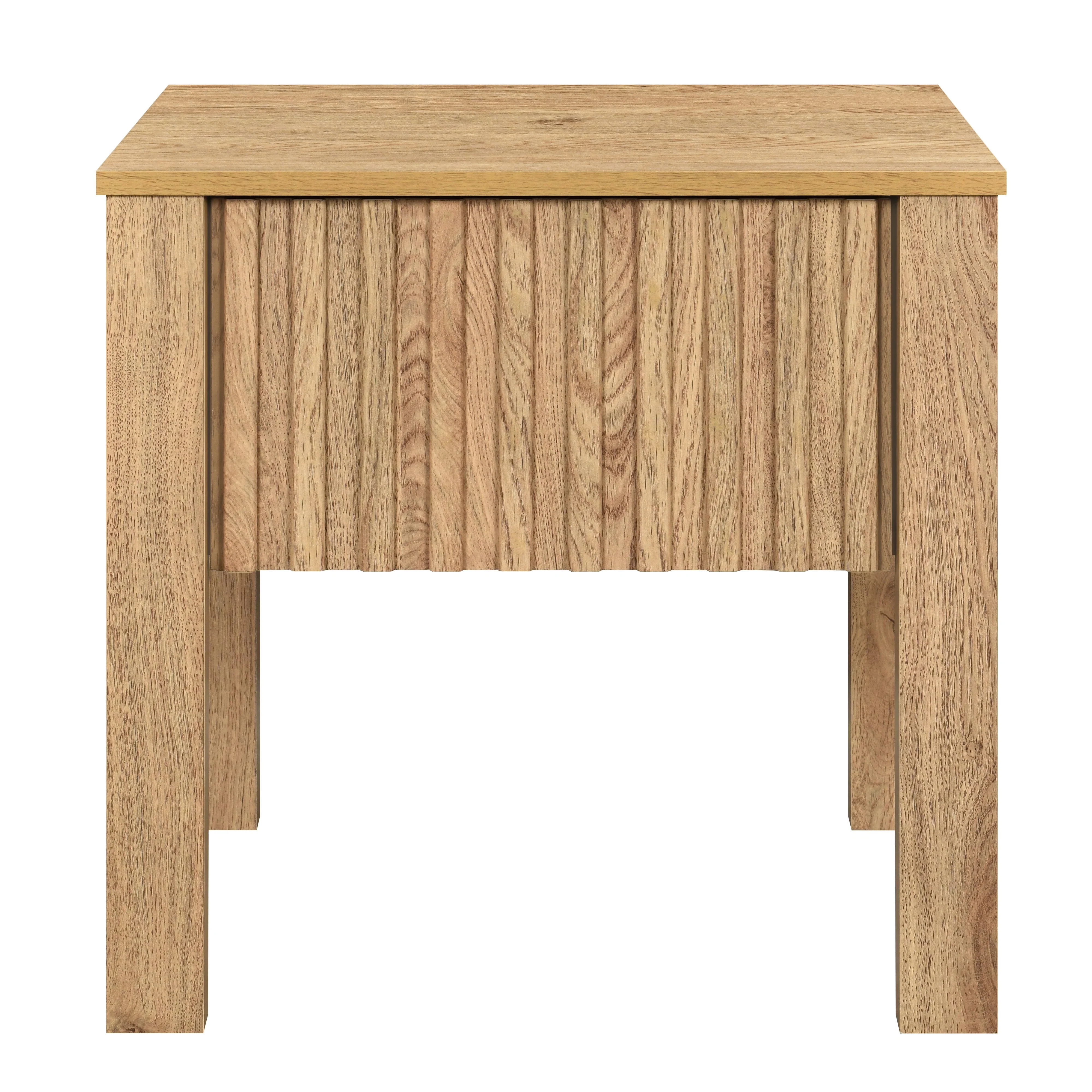 Thayer One Drawer End Table/Bedside Table-Natural - Image 2