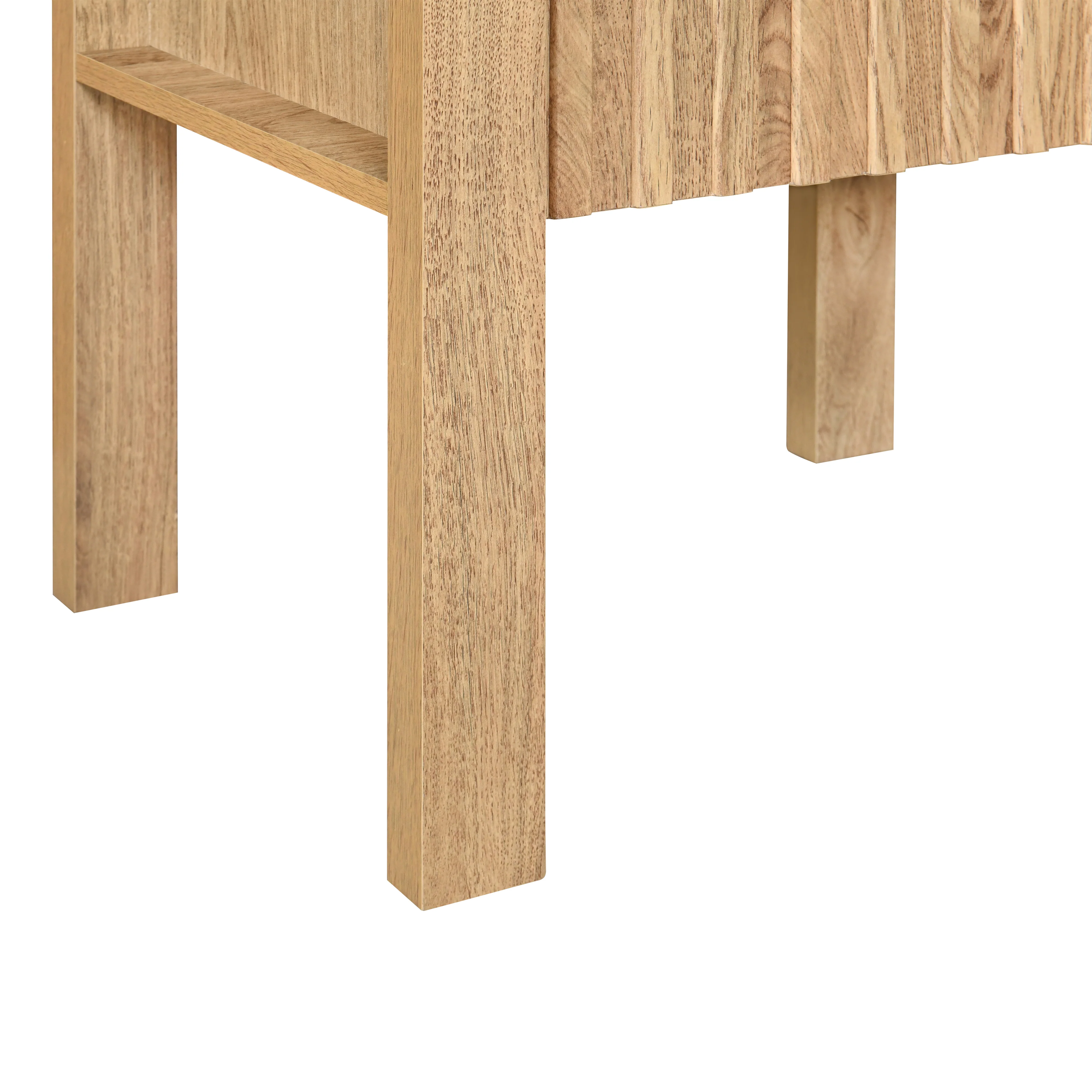 Thayer One Drawer End Table/Bedside Table-Natural - Image 7