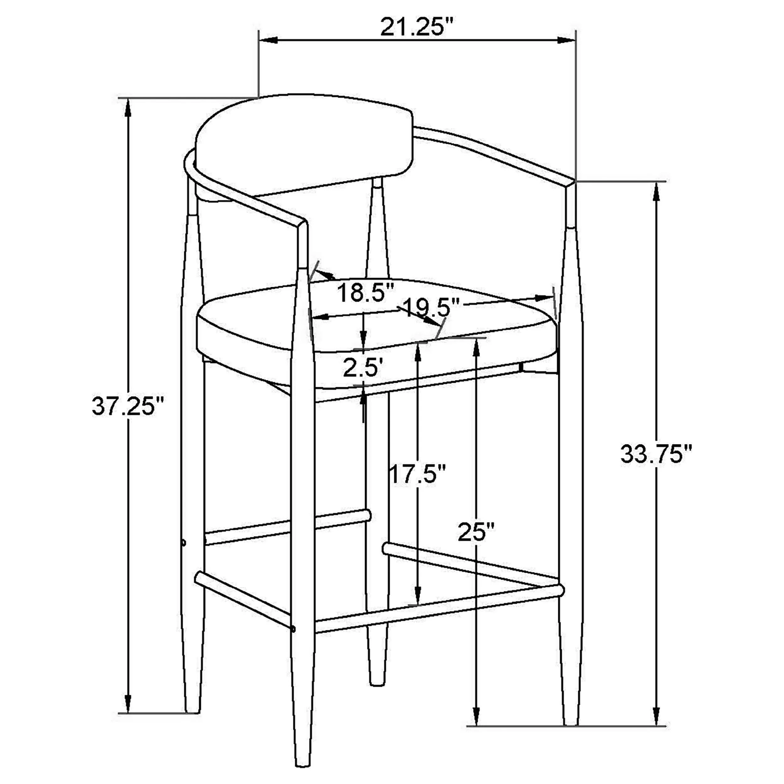 Tina Counter Chair - Image 28
