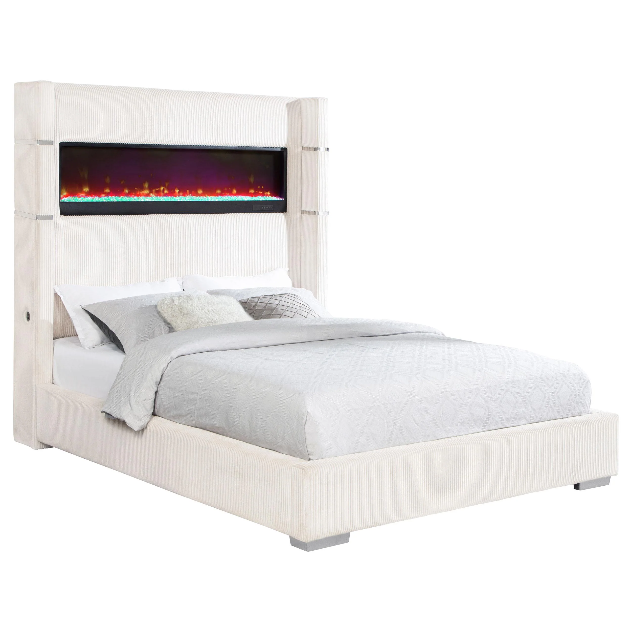 Tisdall Wingback Bed with Flame Visualizer - Image 3