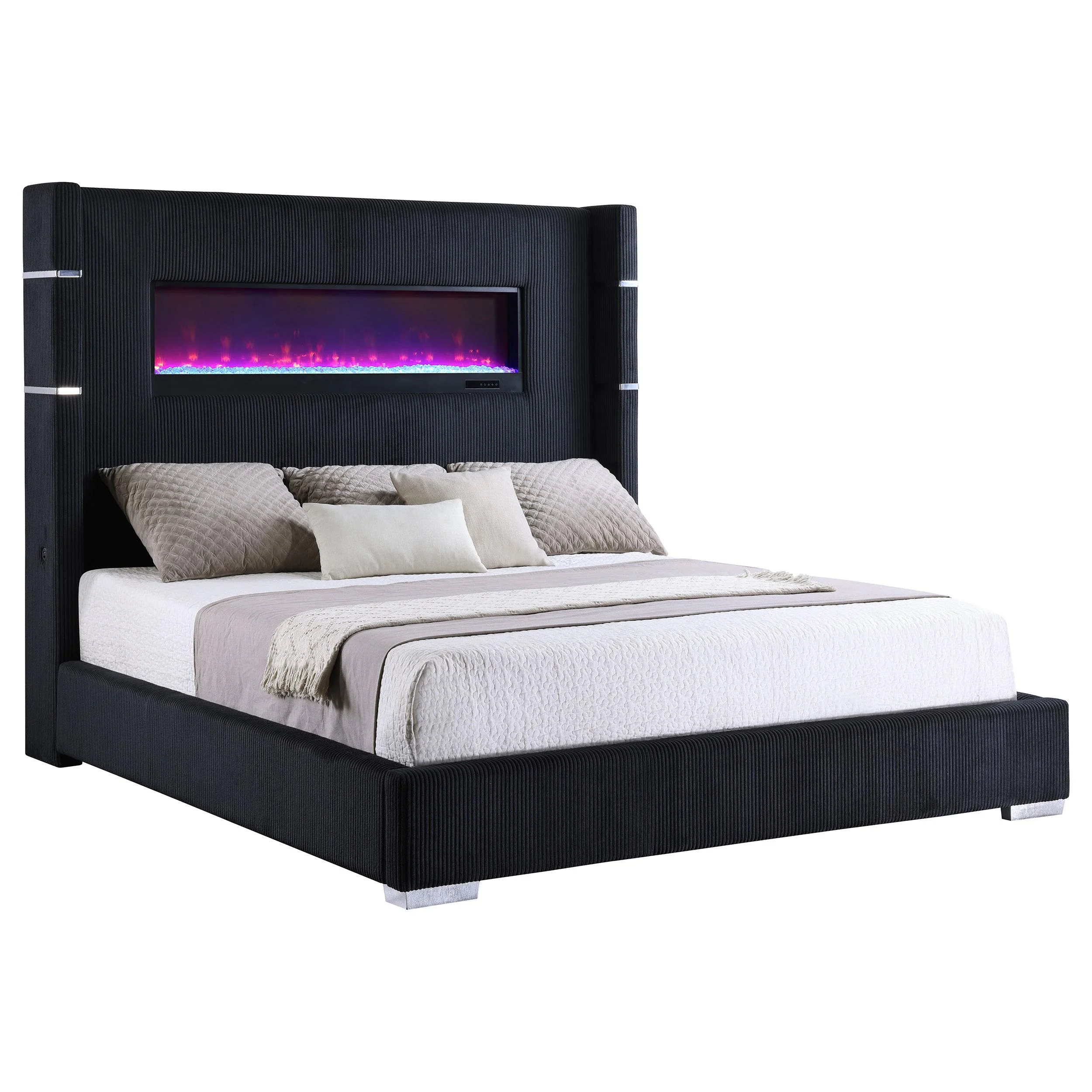Tisdall Wingback Bed with Flame Visualizer - Image 33