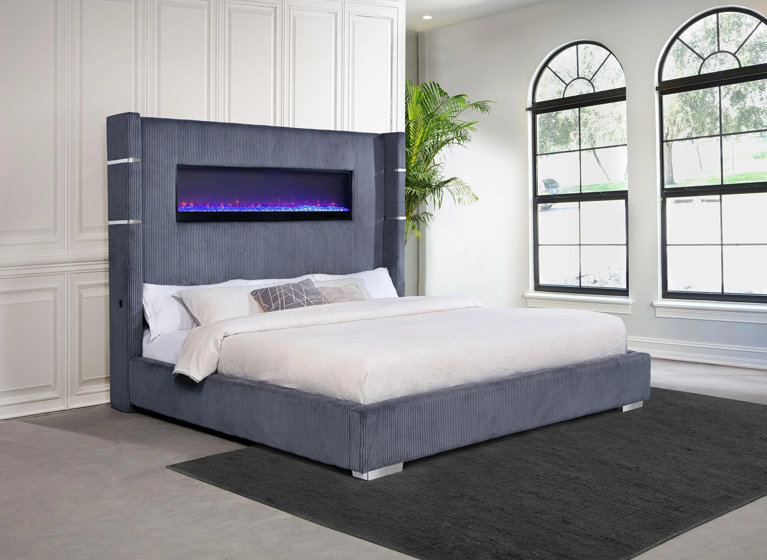 Tisdall Wingback Bed with Flame Visualizer - Image 54