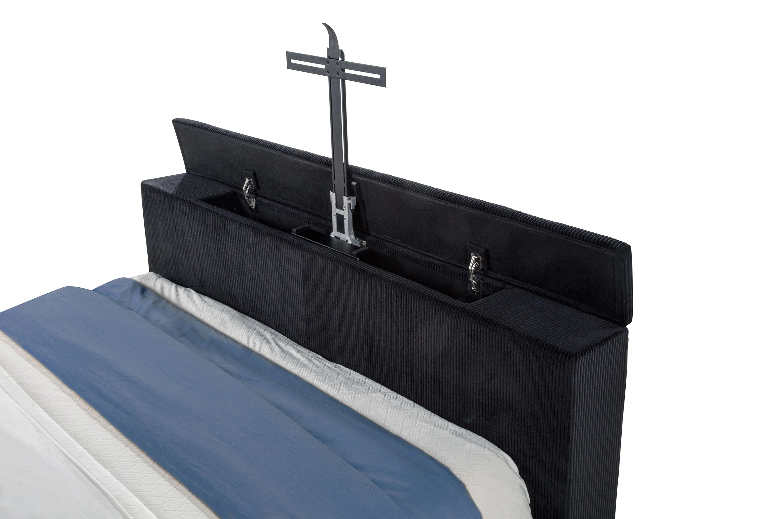 Tisdall Wingback TV Bed with Flame Visualizer - Image 26