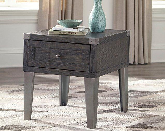 Todoe End Table with USB Ports & Outlets - Image 2