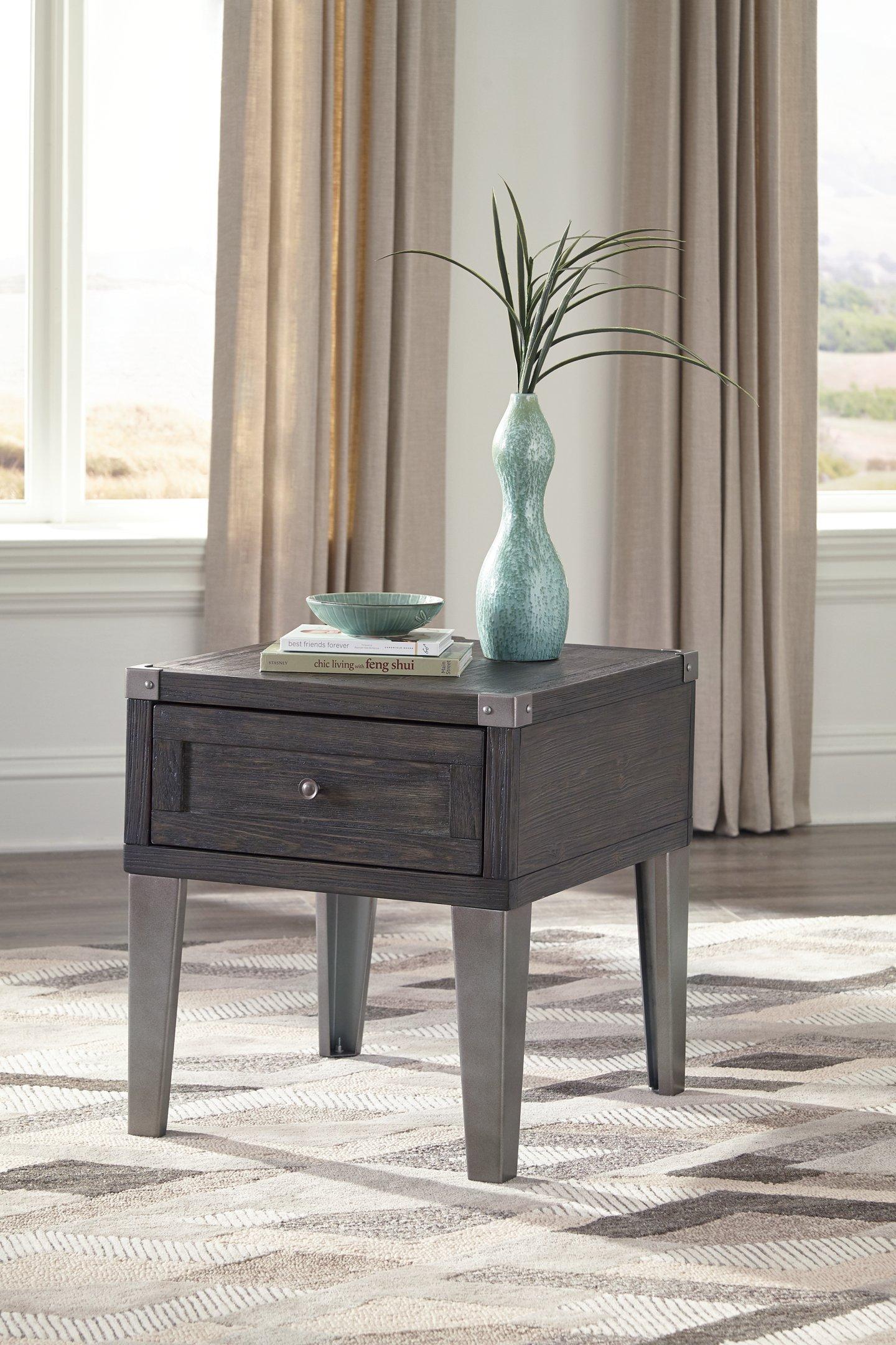 Todoe End Table with USB Ports & Outlets - Image 5