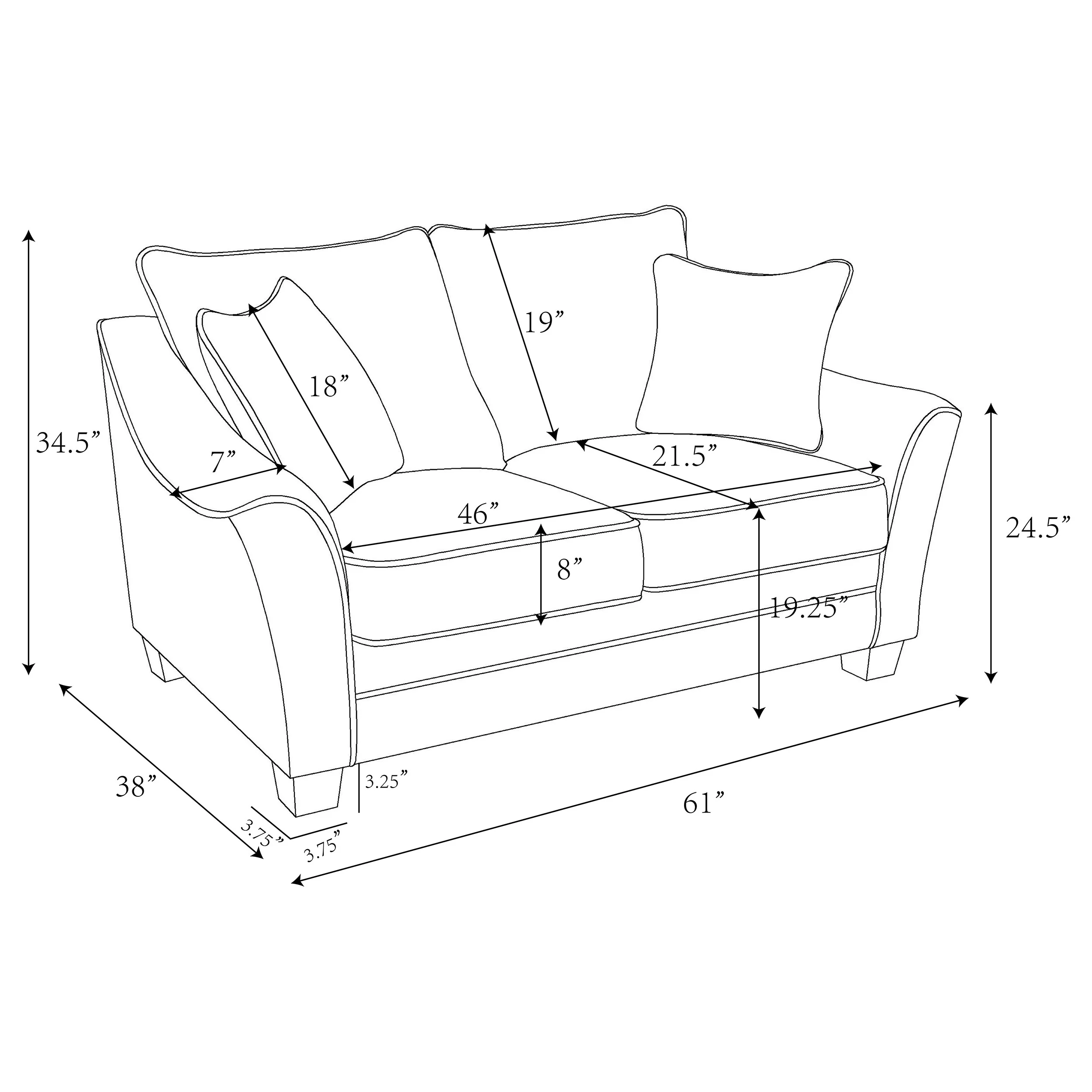Tomkins Loveseat - Image 12